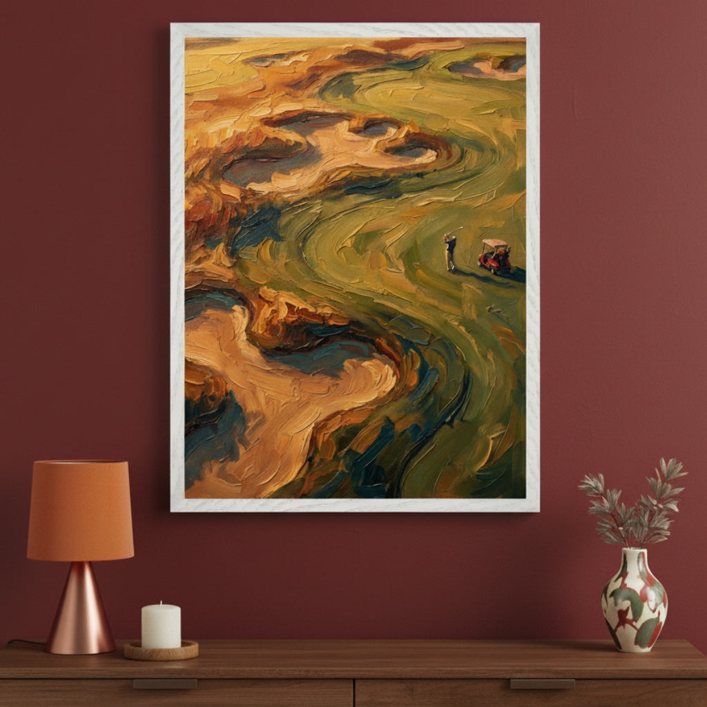 Tee Time Canvas - Golf Framed Wall Art for Living Room, Bedroom or Office