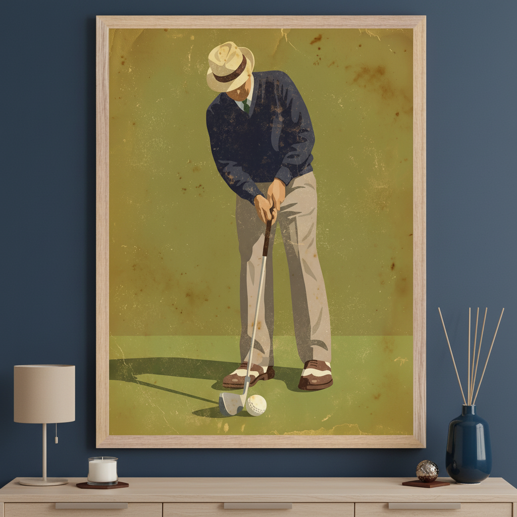 Timeless Golf - Golf Framed Wall Art for Living Room, Bedroom or Office