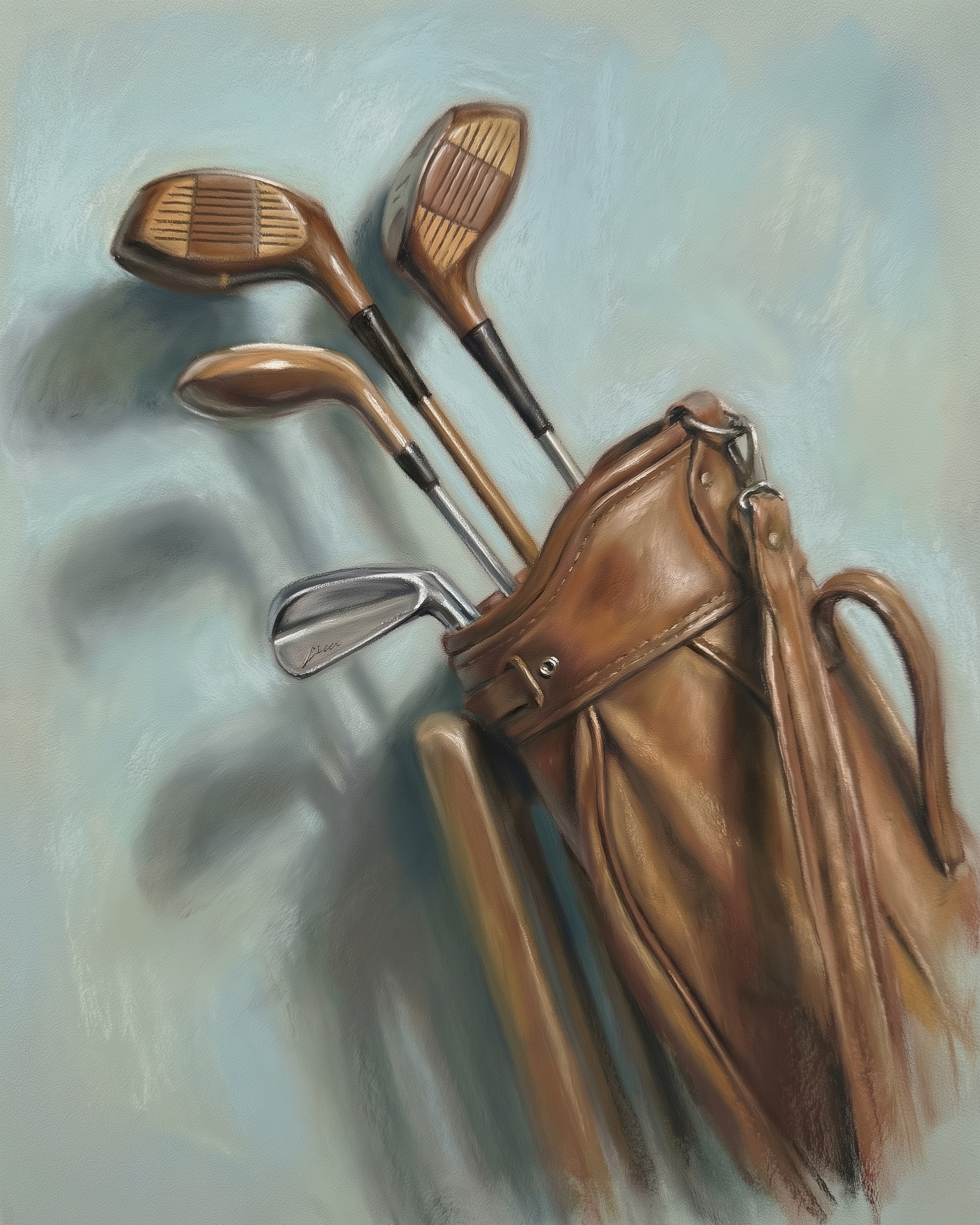 Gentleman's Pursuit - Golf Framed Wall Art for Living Room, Bedroom or Office