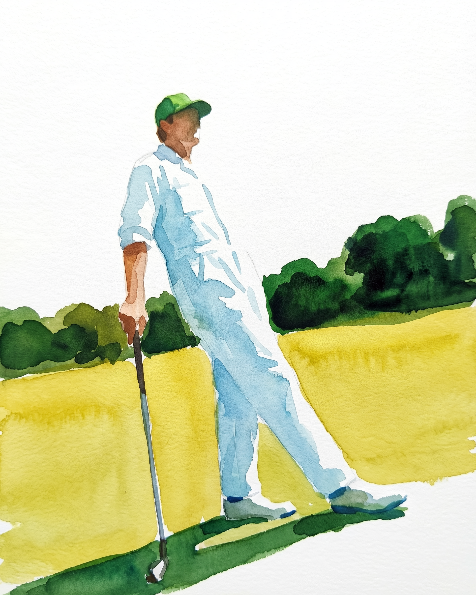 Gentleman's Pause - Golf Framed Wall Art for Living Room, Bedroom or Office