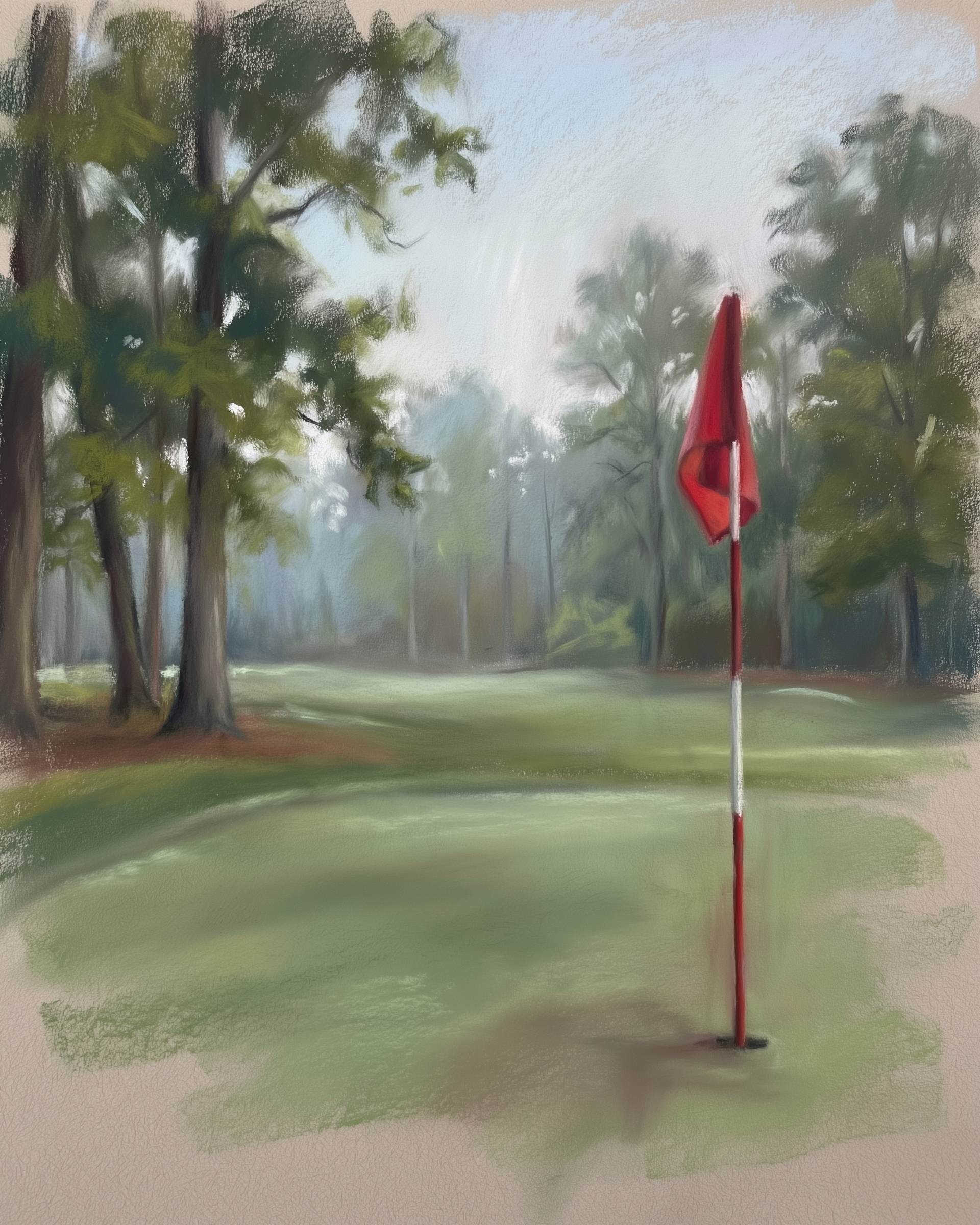 Verdant Pursuit - Golf Framed Wall Art for Living Room, Bedroom or Office