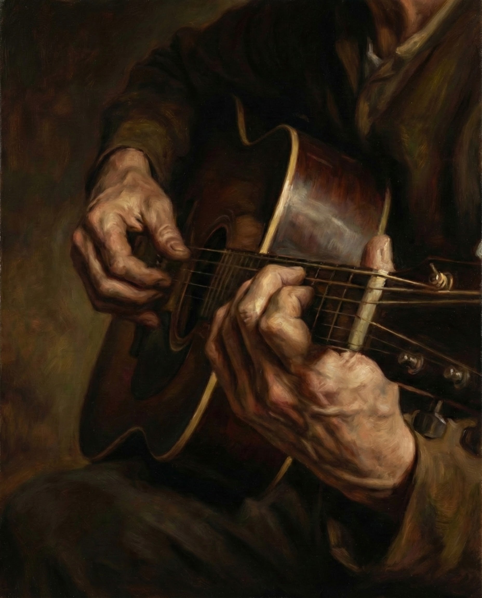 Acoustic Grace - Guitar Framed Wall Art for Living Room, Bedroom or Office