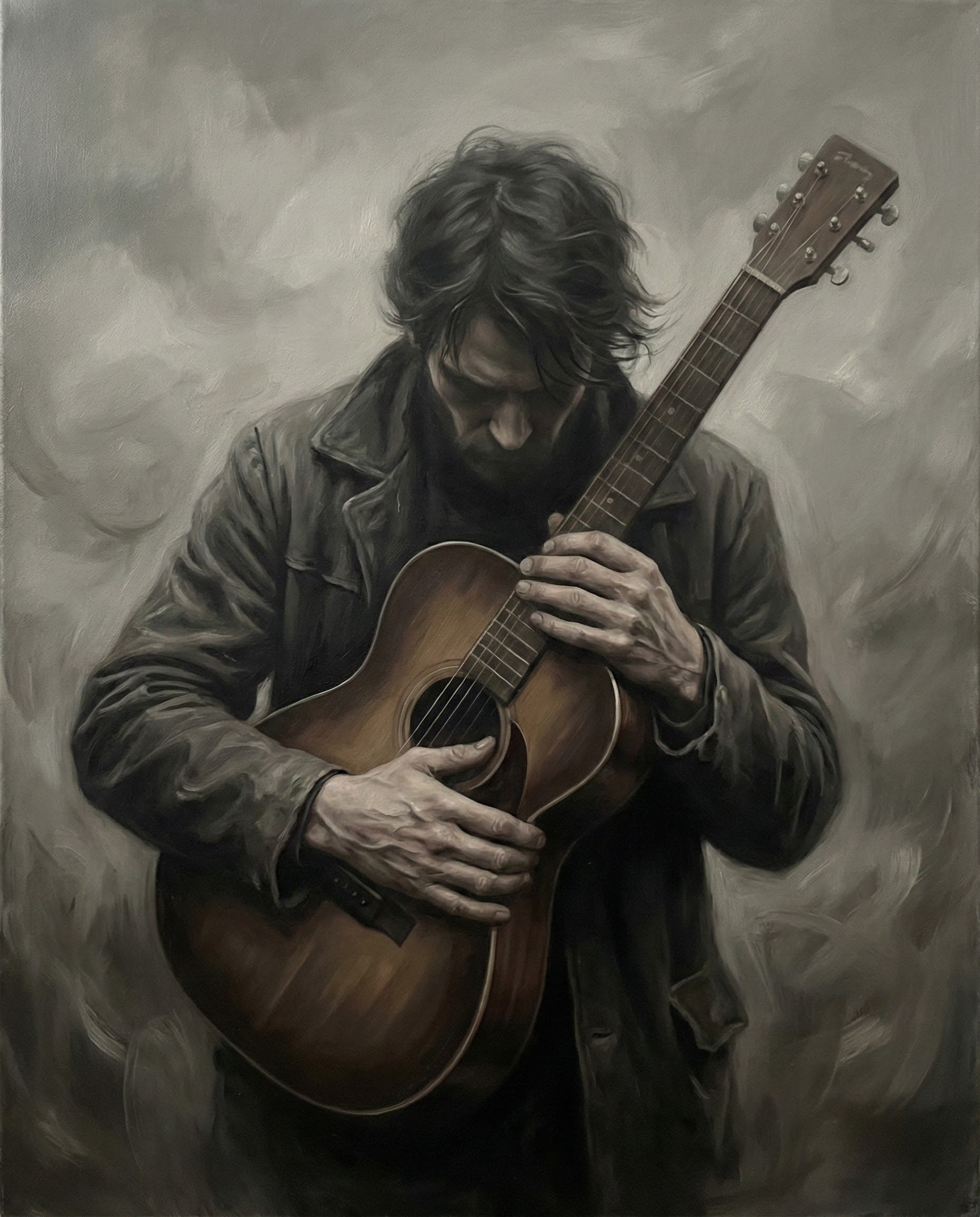 Inner Chord - Guitarist Framed Wall Art for Living Room, Bedroom or Office