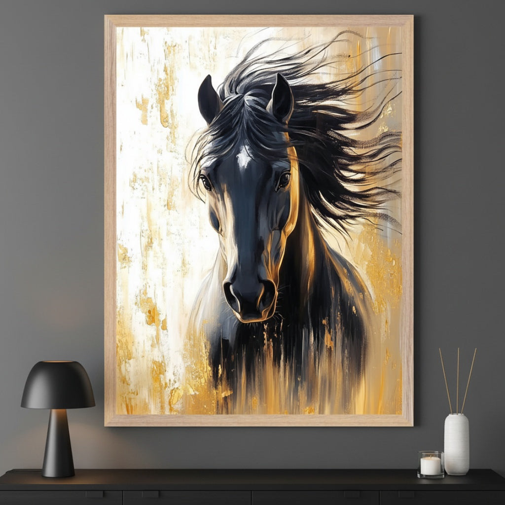 Windblown Spirit - Horse Wall Art for Living Room, Bedroom or Office