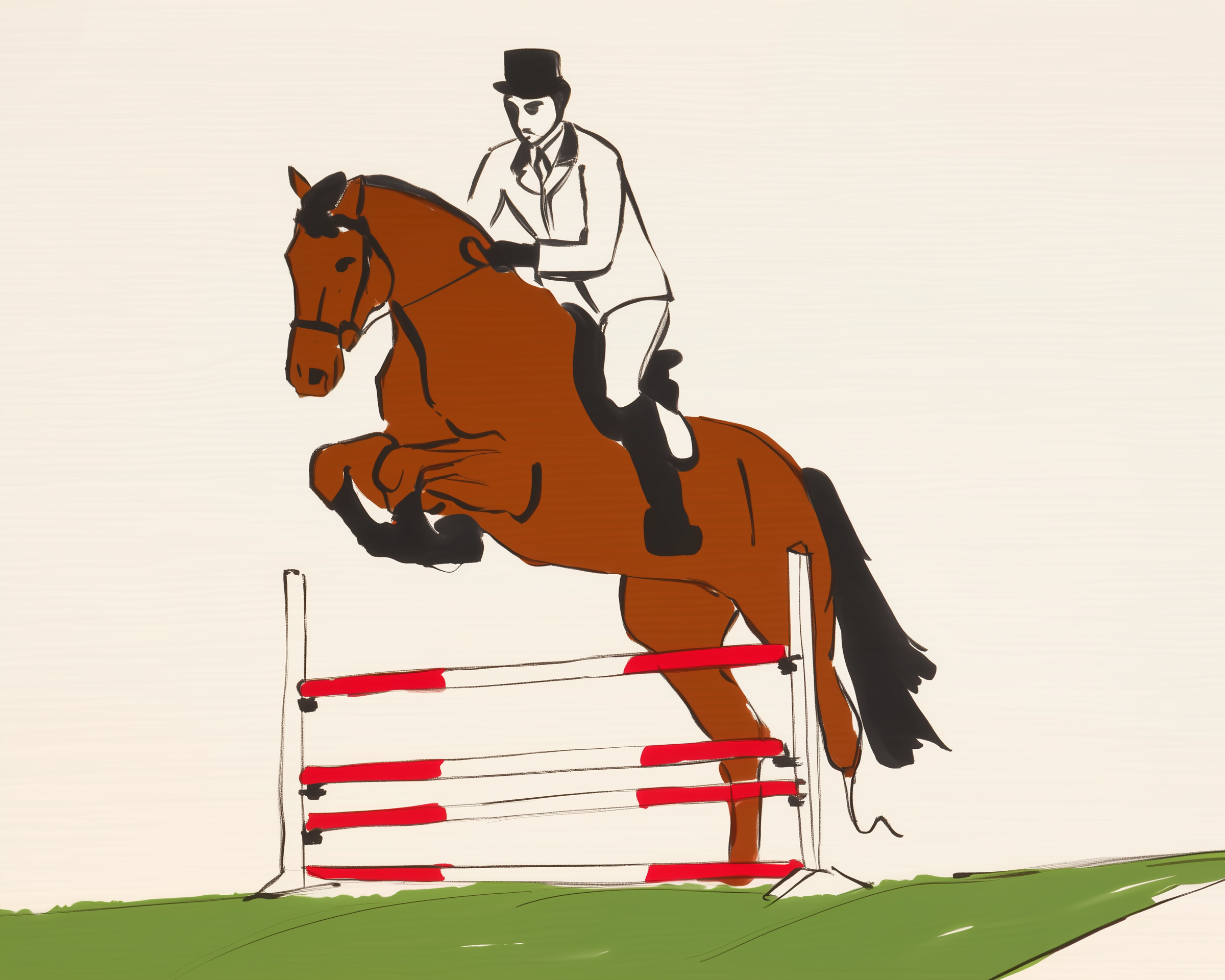 Gallant Strides - Horse Wall Art for Living Room, Bedroom or Office