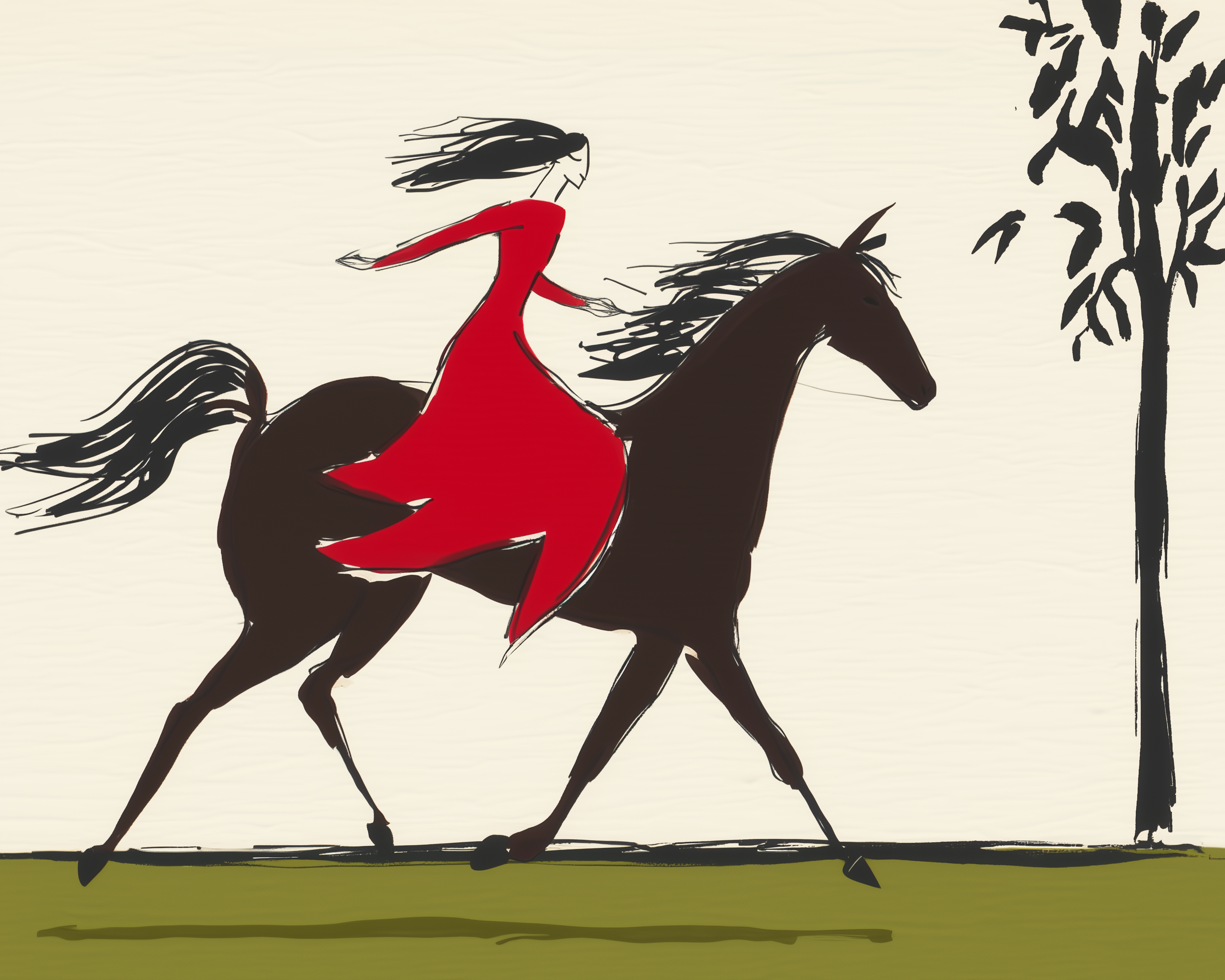 Equestrian Dream - Horse riding Wall Art for Living Room, Bedroom or Office