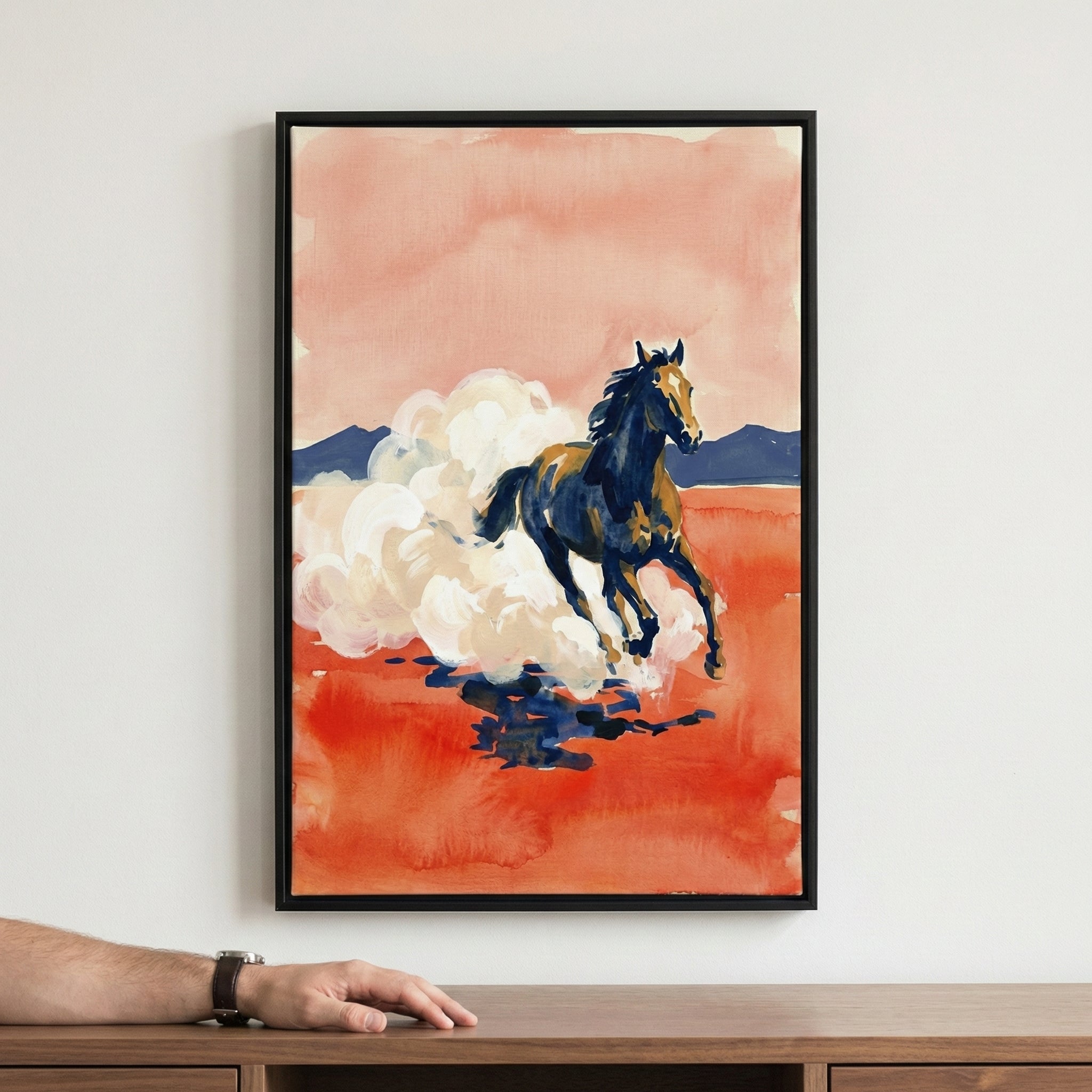 Spirit Run - Horse Framed Wall Art for Living Room, Bedroom or Office