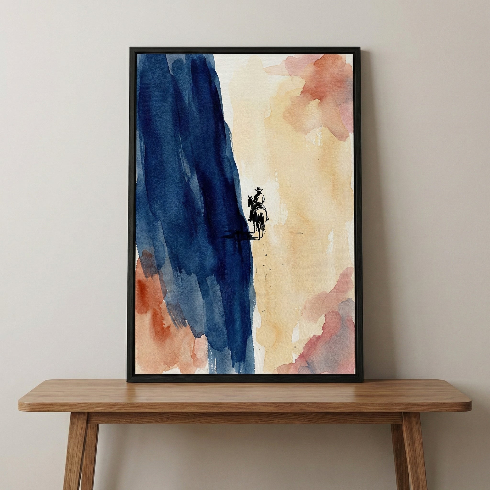 Canyon Spirit - Cowboy Framed Wall Art for Living Room, Bedroom or Office