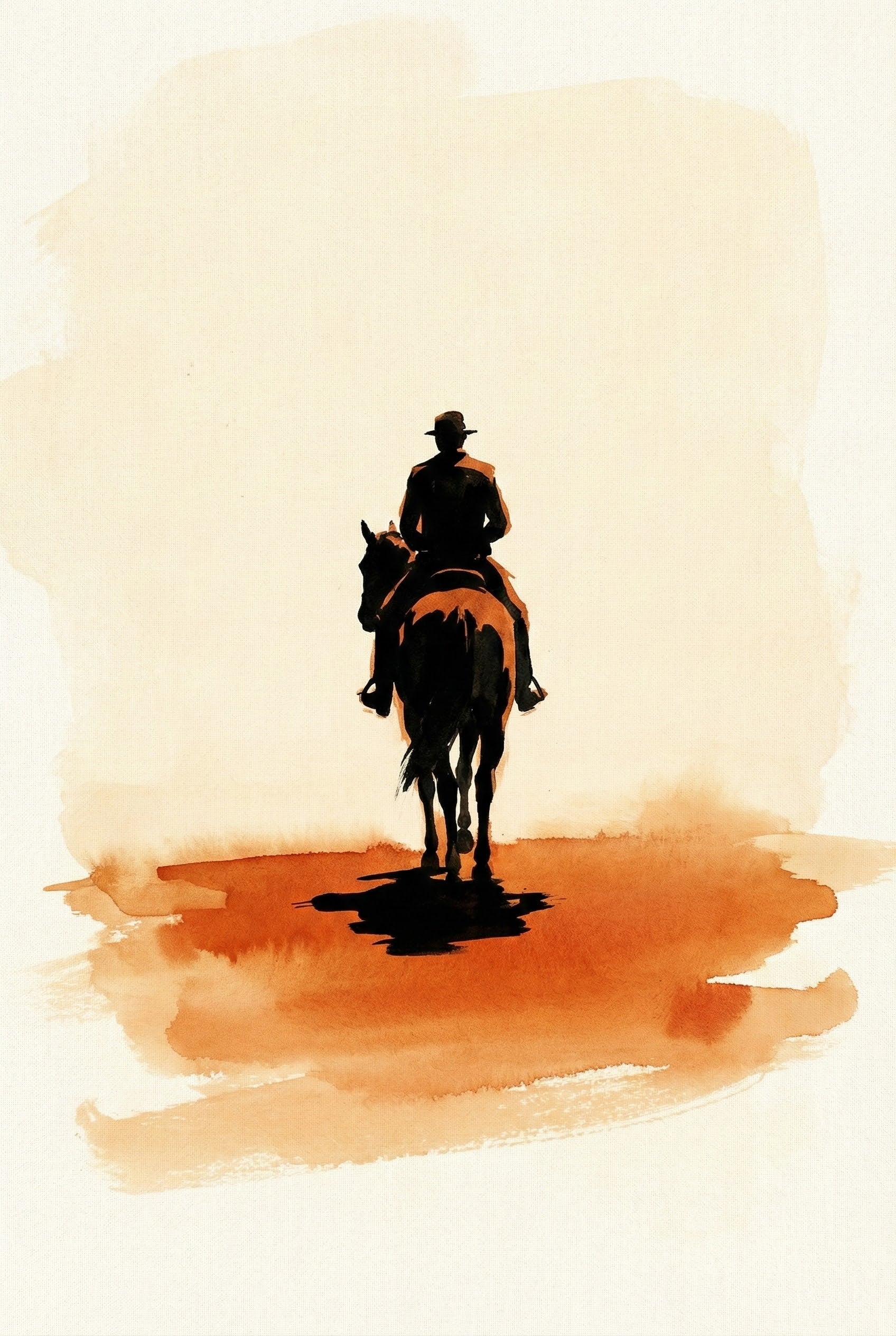 Vast Horizons - Horseman Framed Wall Art for Living Room, Bedroom or Office