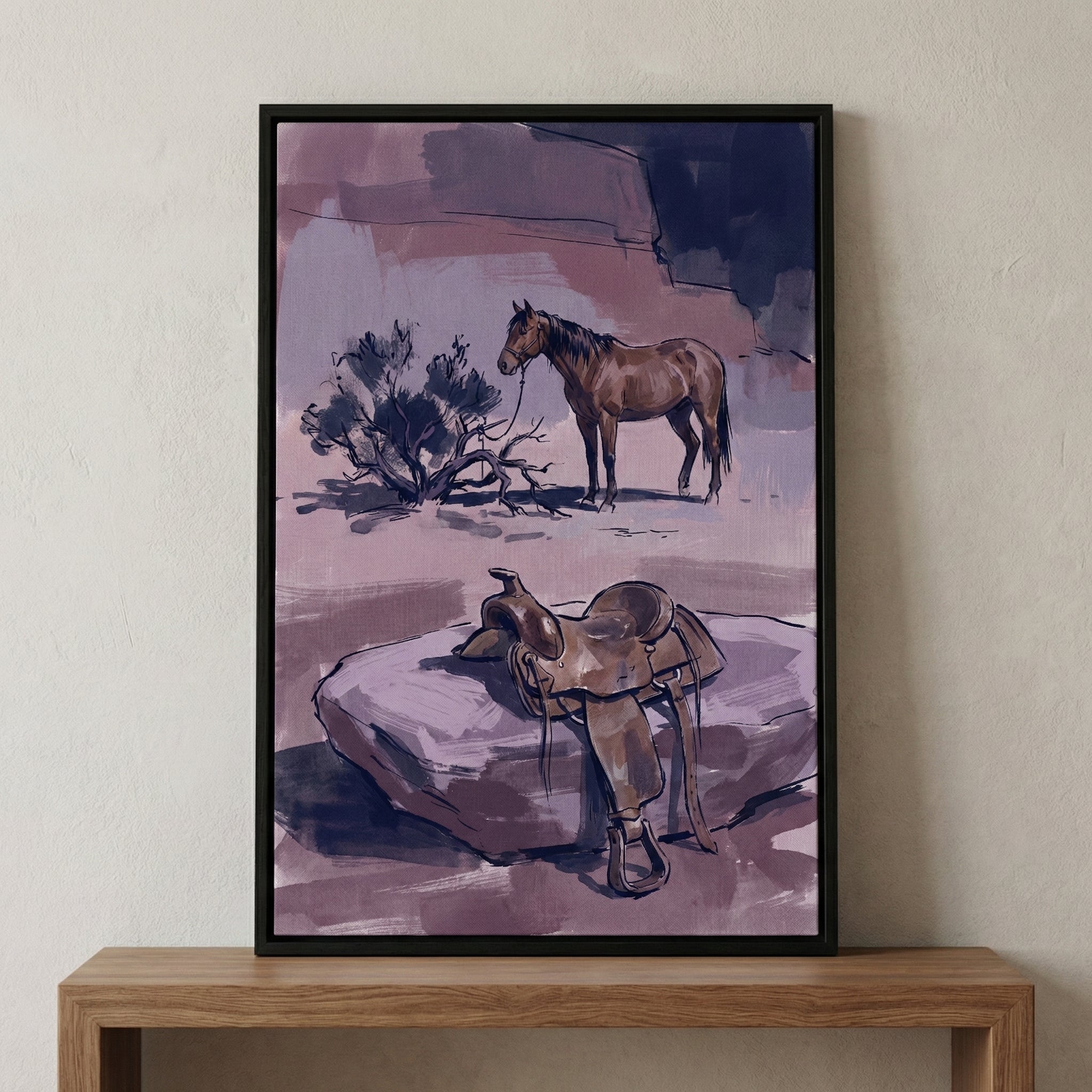 Equine Dream - Western Framed Wall Art for Living Room, Bedroom or Office