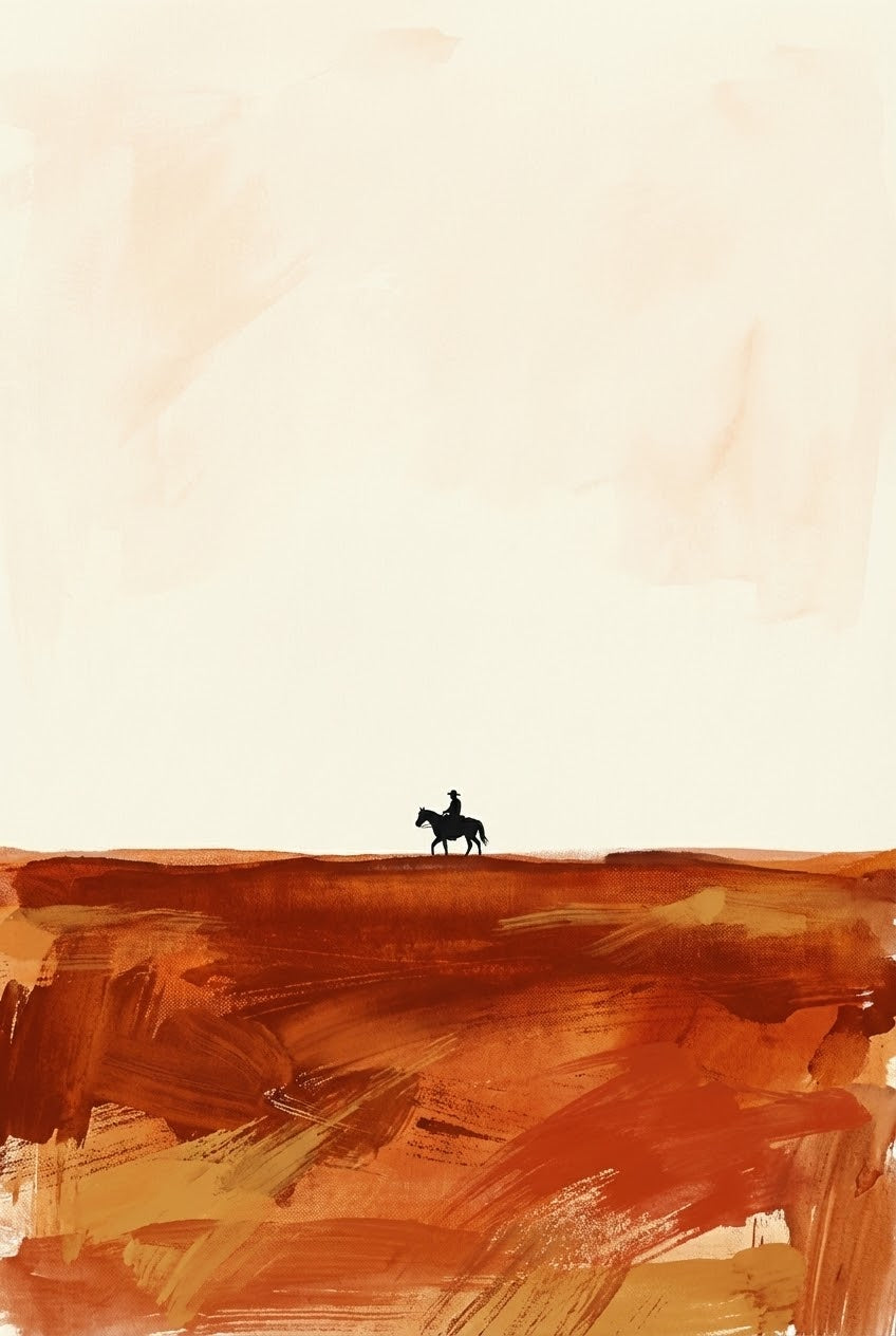 Quiet Odyssey - Western Framed Wall Art for Living Room, Bedroom or Office