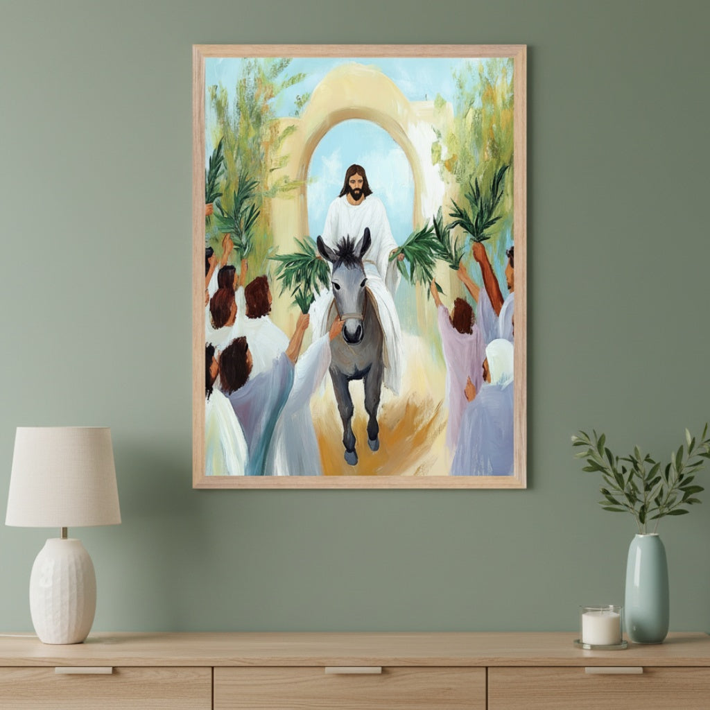 Divine Entry - Jesus Wall Art for Living Room, Bedroom or Office
