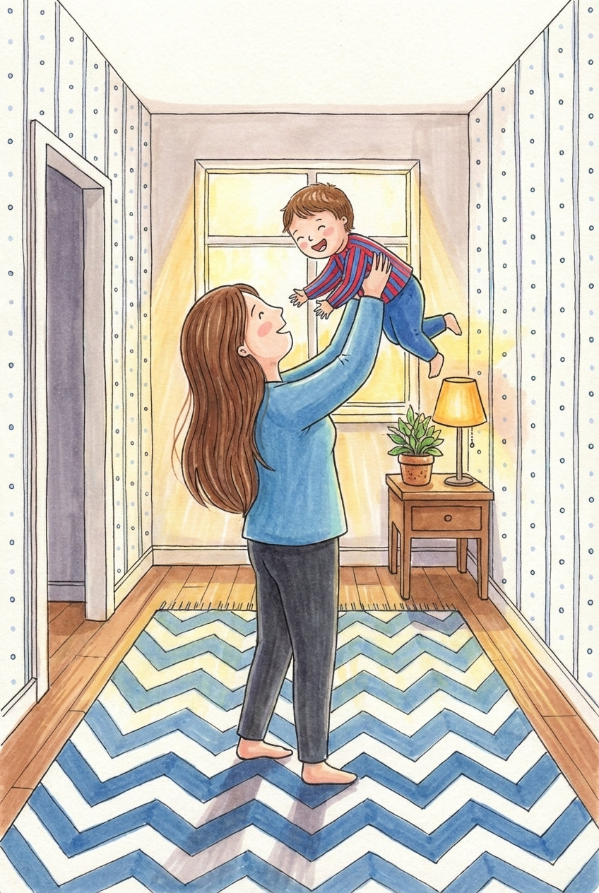 Joyful Mother Lifting Toddler Wall Art - Joyful Home Lift