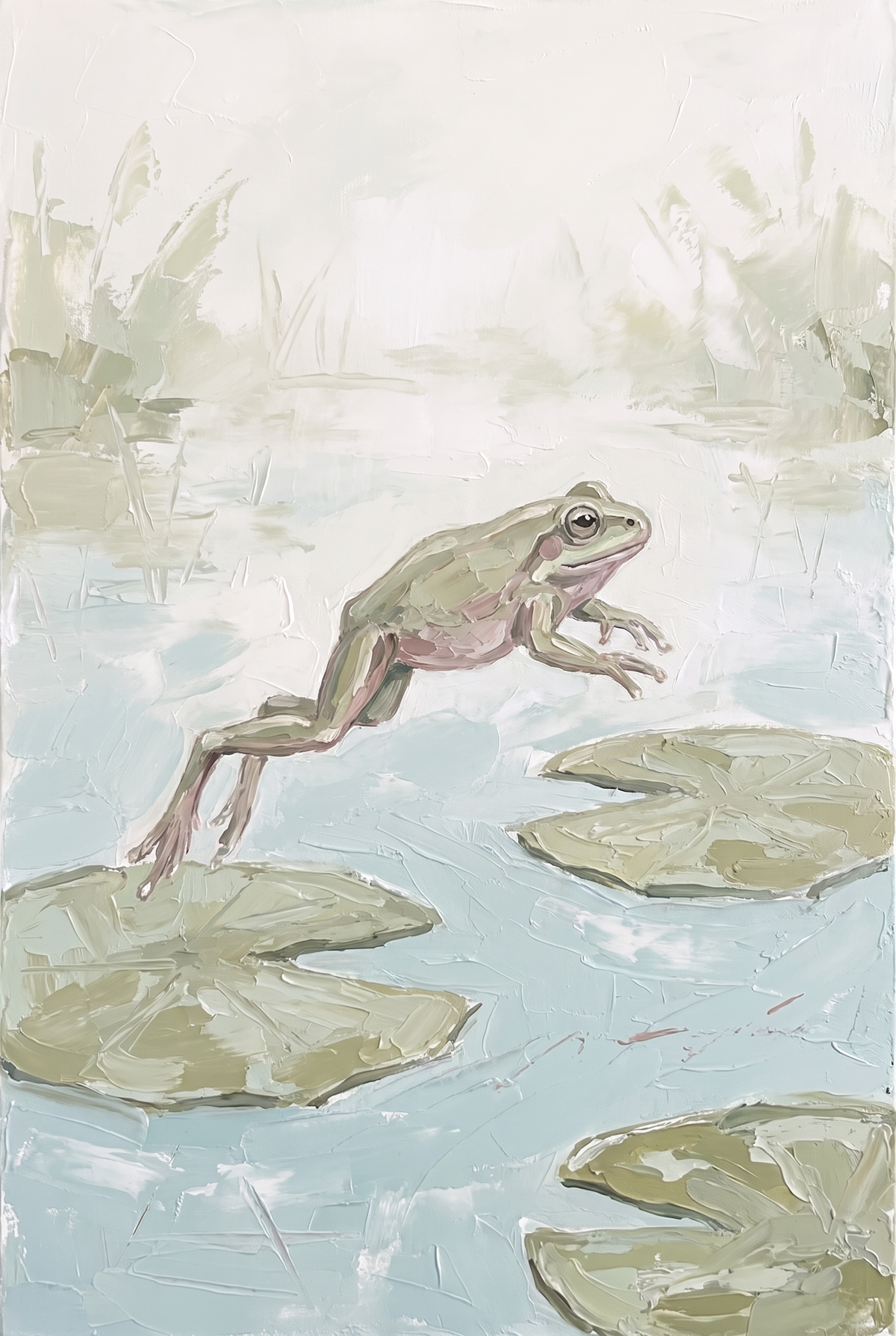 Jumping Lily Pad Frog Wall Art - The Frog's Leap