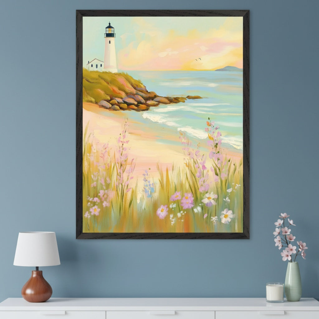 Coastal Calm - Lighthouse Wall Art for Living Room, Bedroom or Office