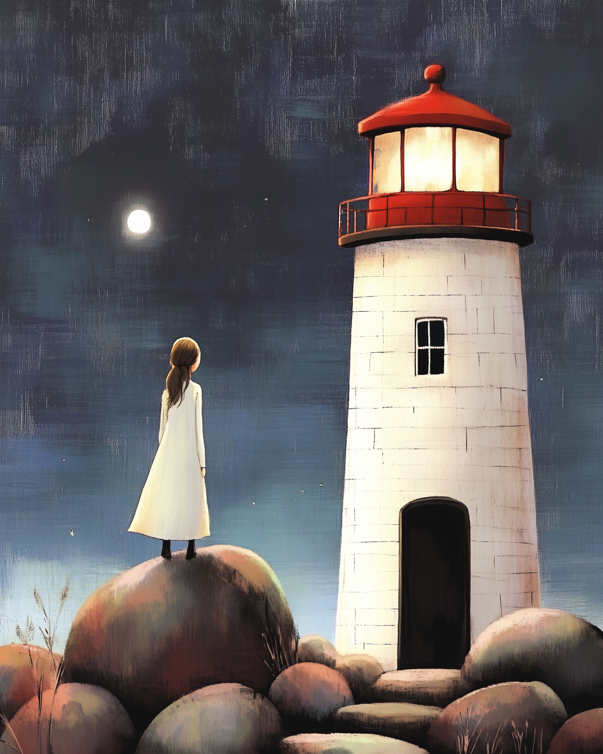 Quiet Reflection - Lighthouse Wall Art for Living Room, Bedroom or Office