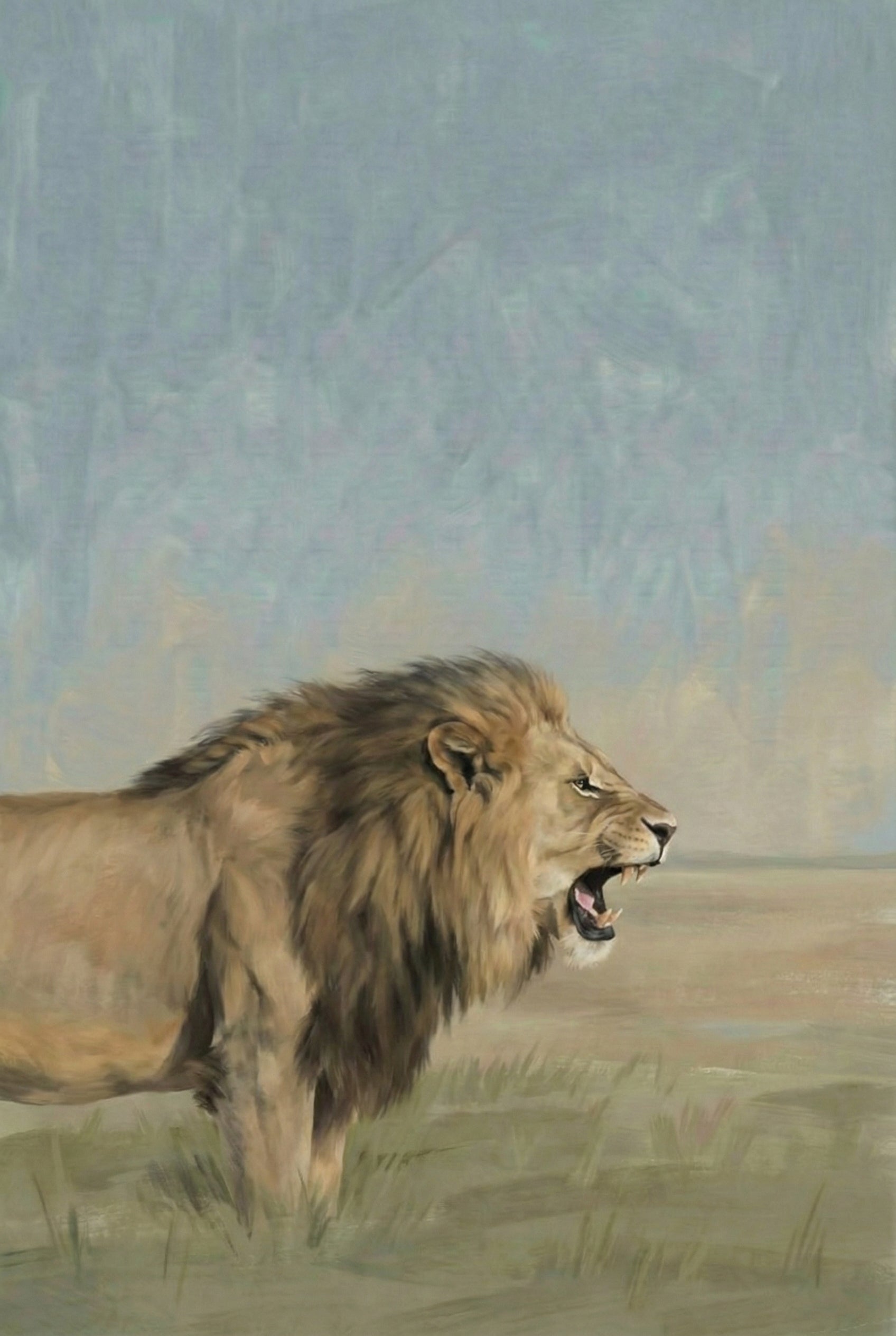 Lion Majestic Mane Wall Art - King's Roar