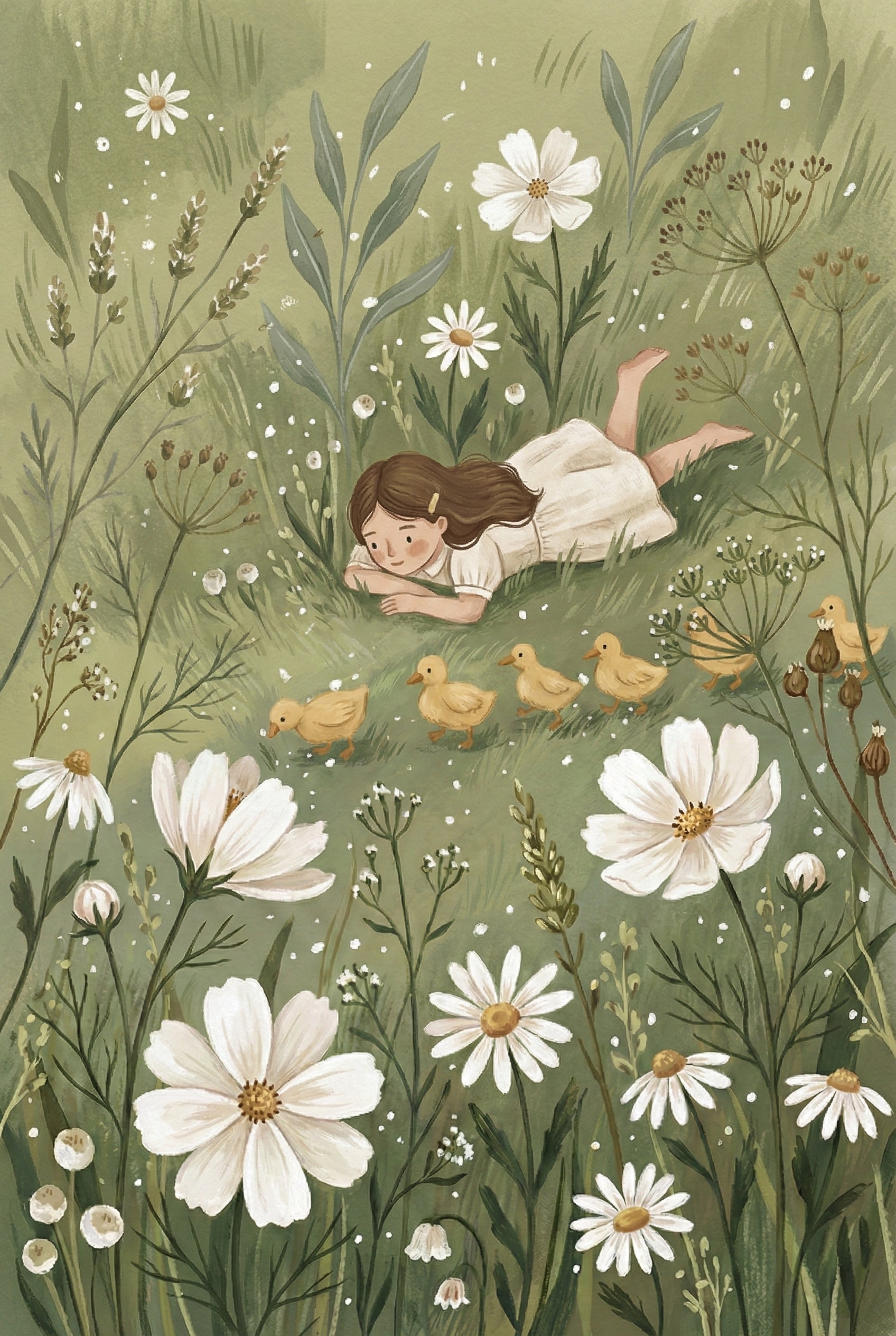 Meadow Girl Artwork - Meadow Duckling Parade