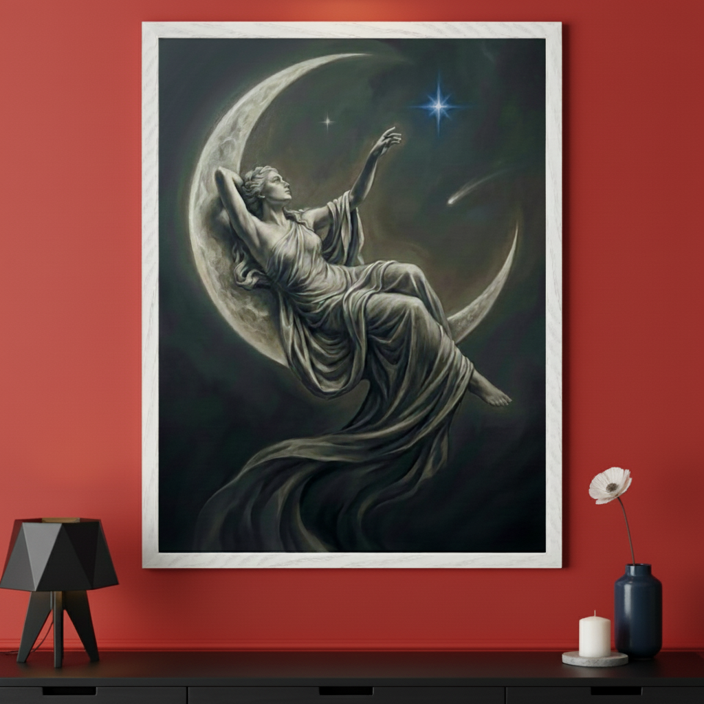 Stardust Dream - Celestial Framed Wall Art for Living Room, Bedroom or Office