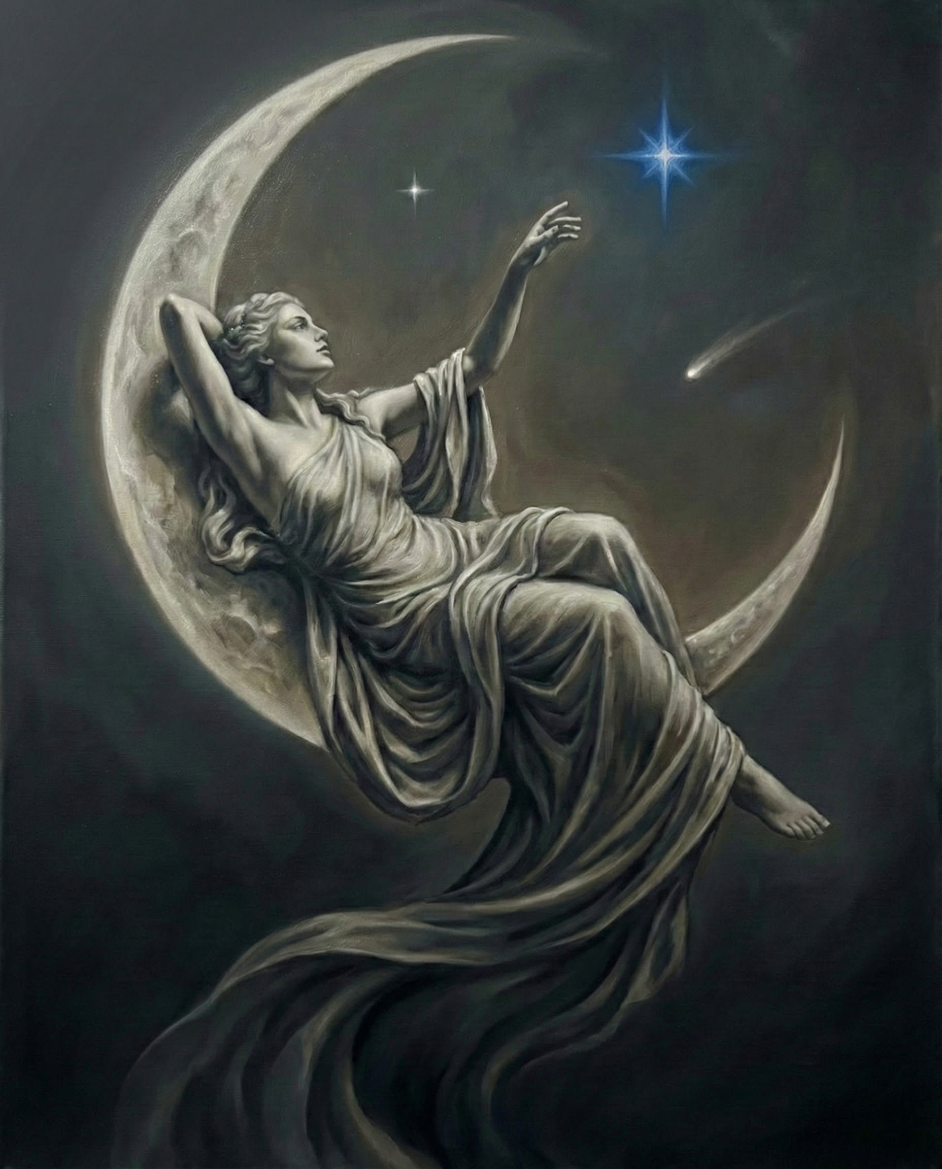 Stardust Dream - Celestial Framed Wall Art for Living Room, Bedroom or Office