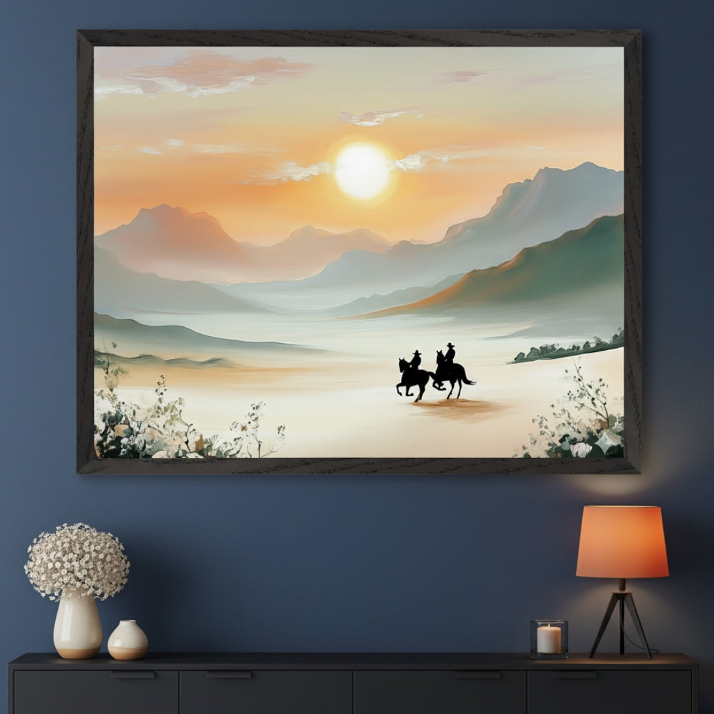 Distant Journey - Mountains Wall Art for Living Room, Bedroom or Office