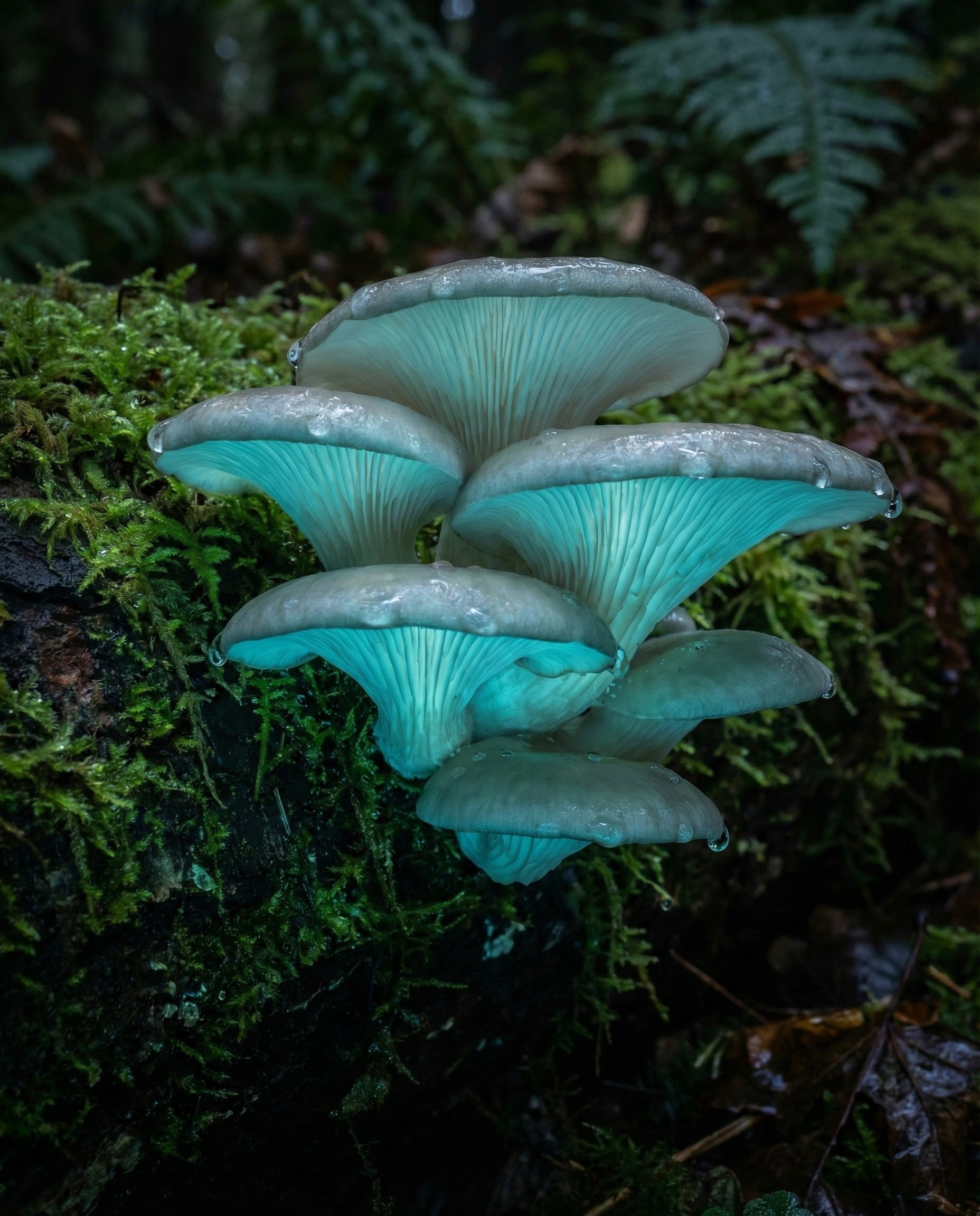 Mystic Glimmer - Mushrooms Framed Wall Art for Living Room, Bedroom or Office