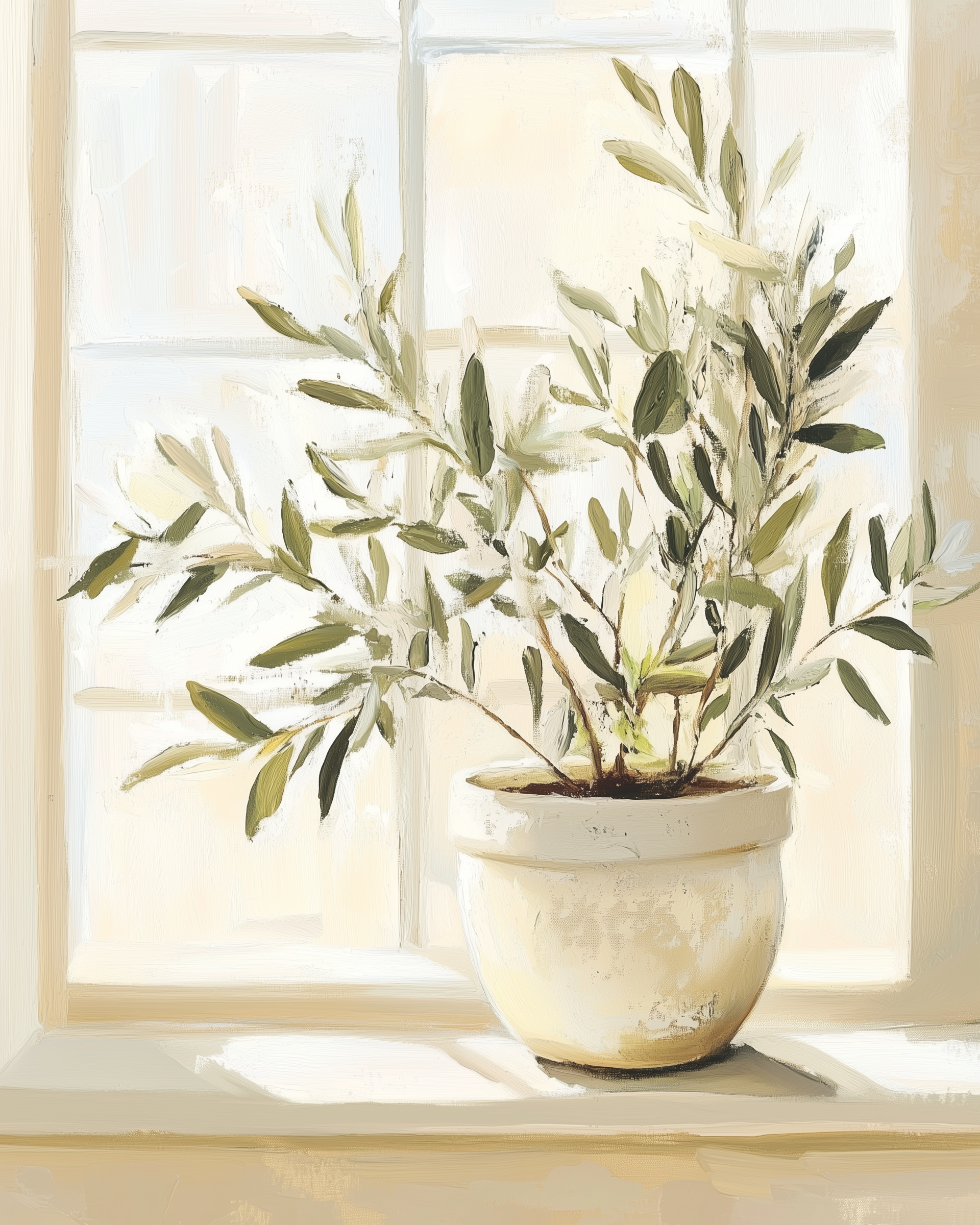 Sunlit Olive - Olive Wall Art for Living Room, Bedroom or Office