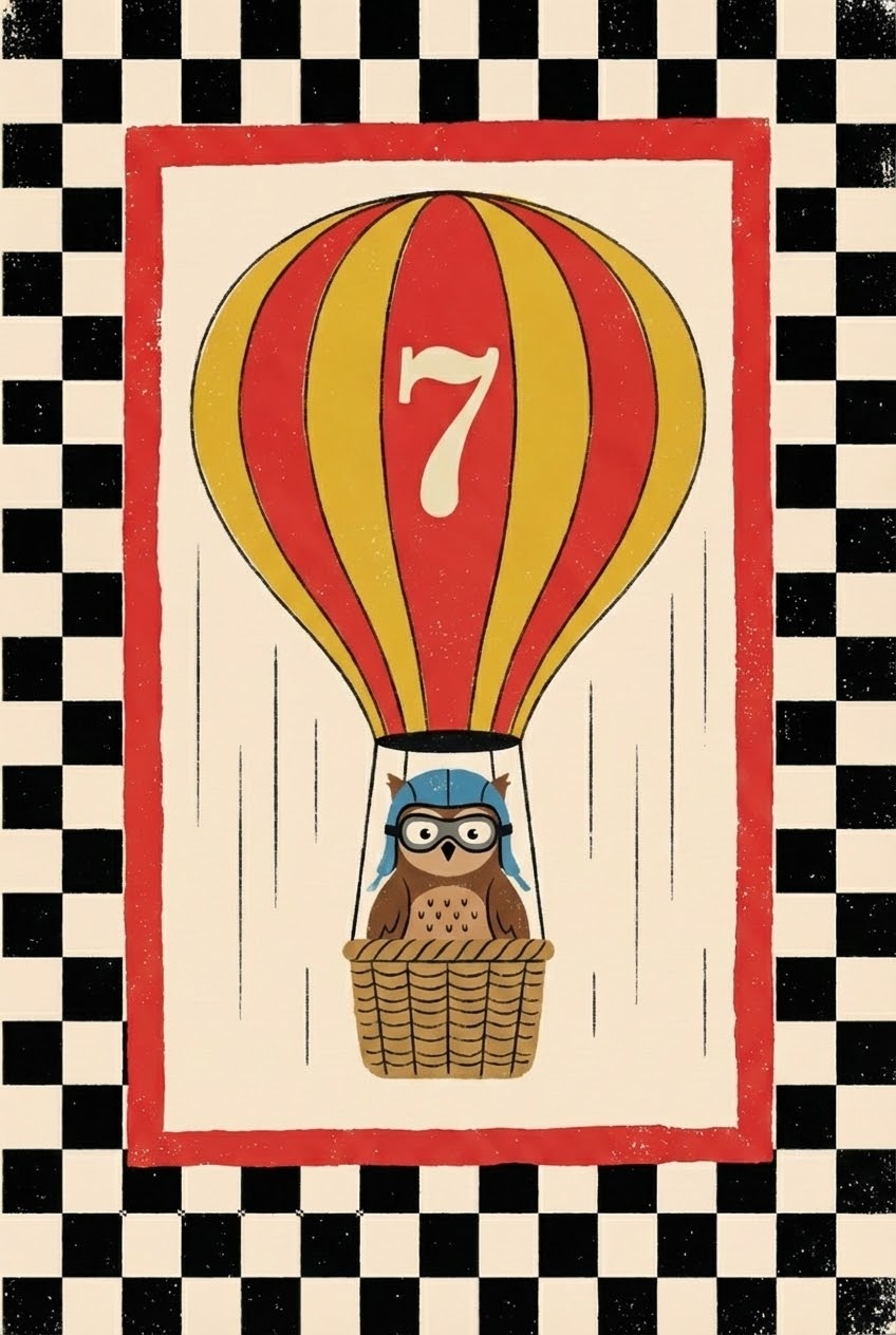 Owl Aviator Vintage Style Wall Art - Aviator Owl