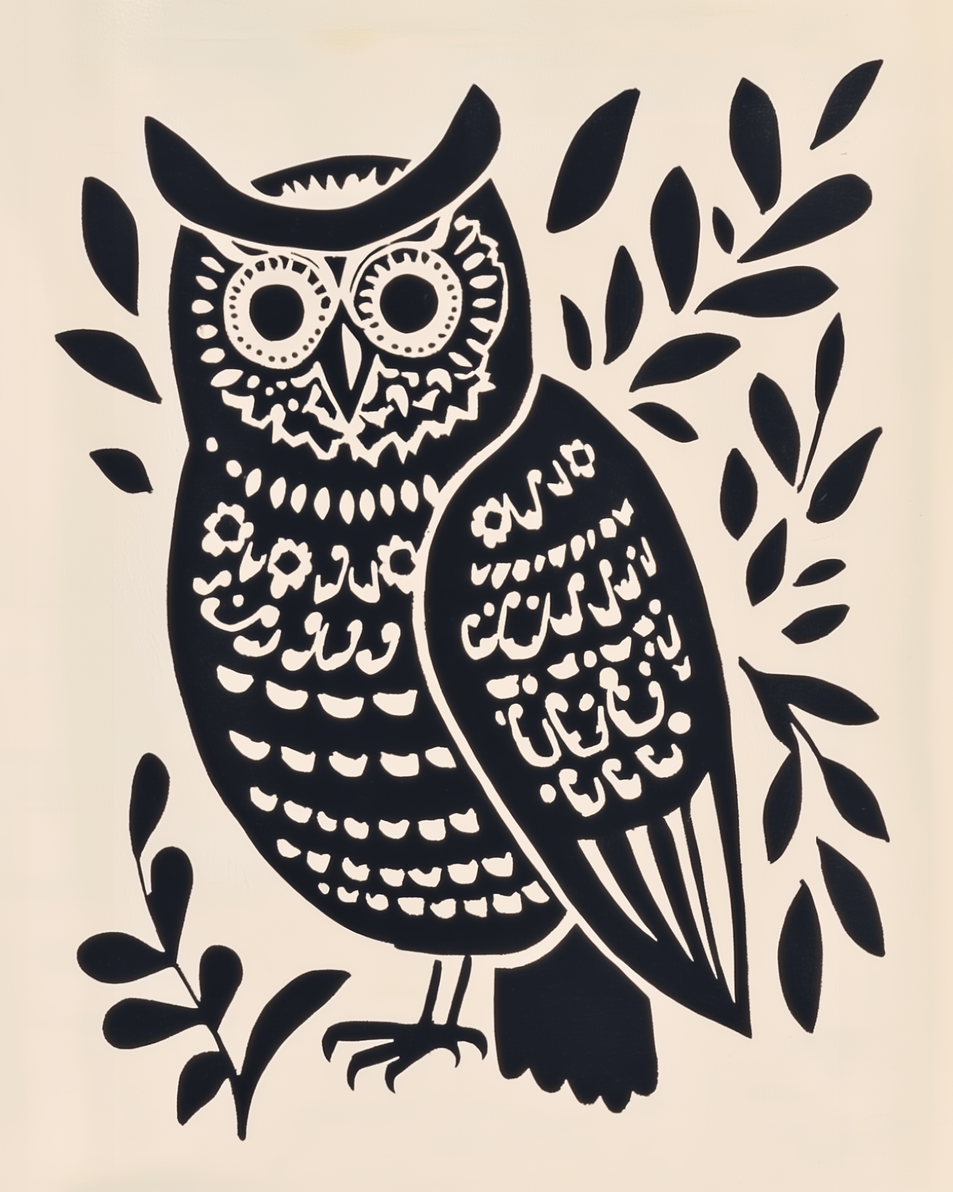 Midnight Guardian - Owl Wall Art for Living Room, Bedroom or Office