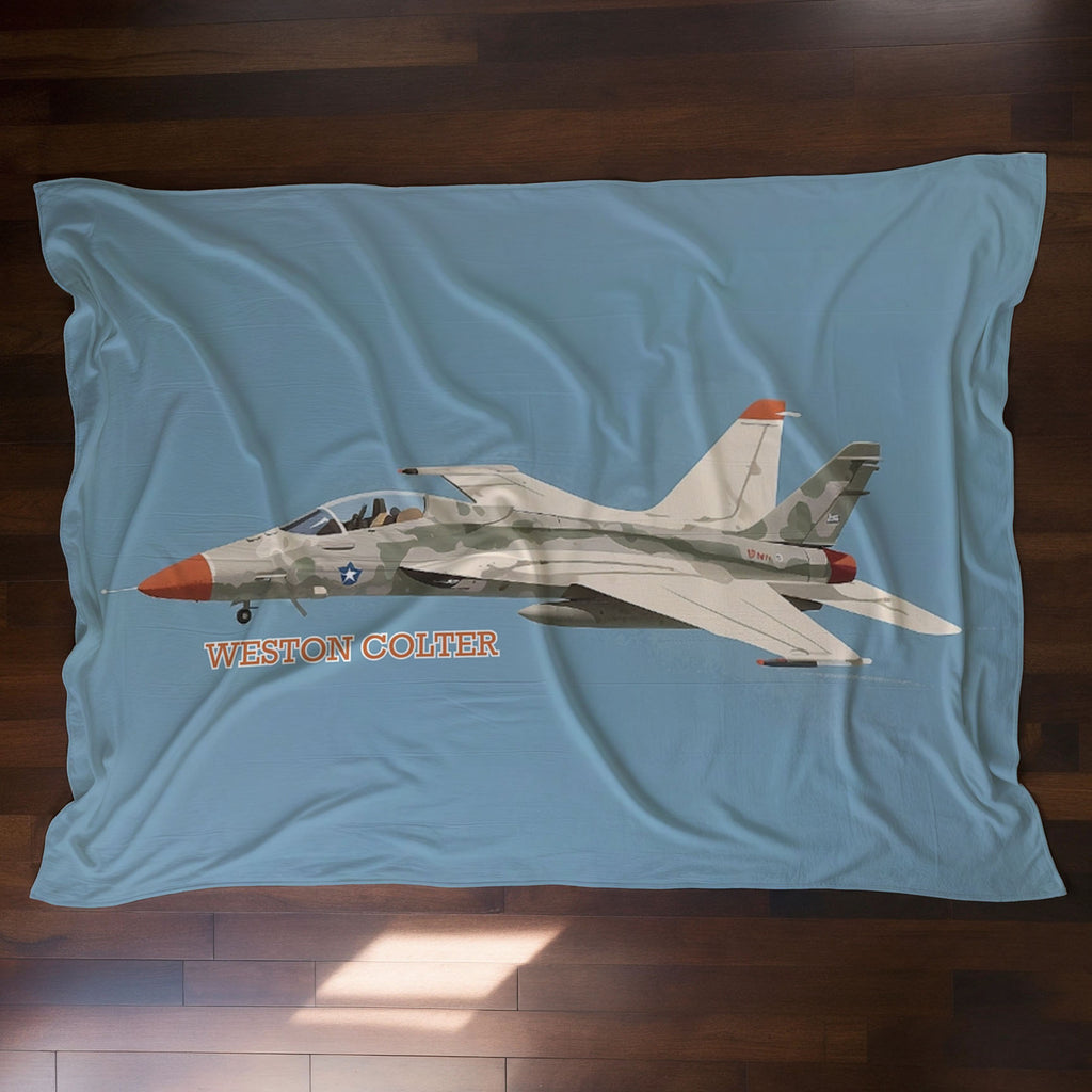 Airplane personalized blanket for babies and kids - Sky Speedster