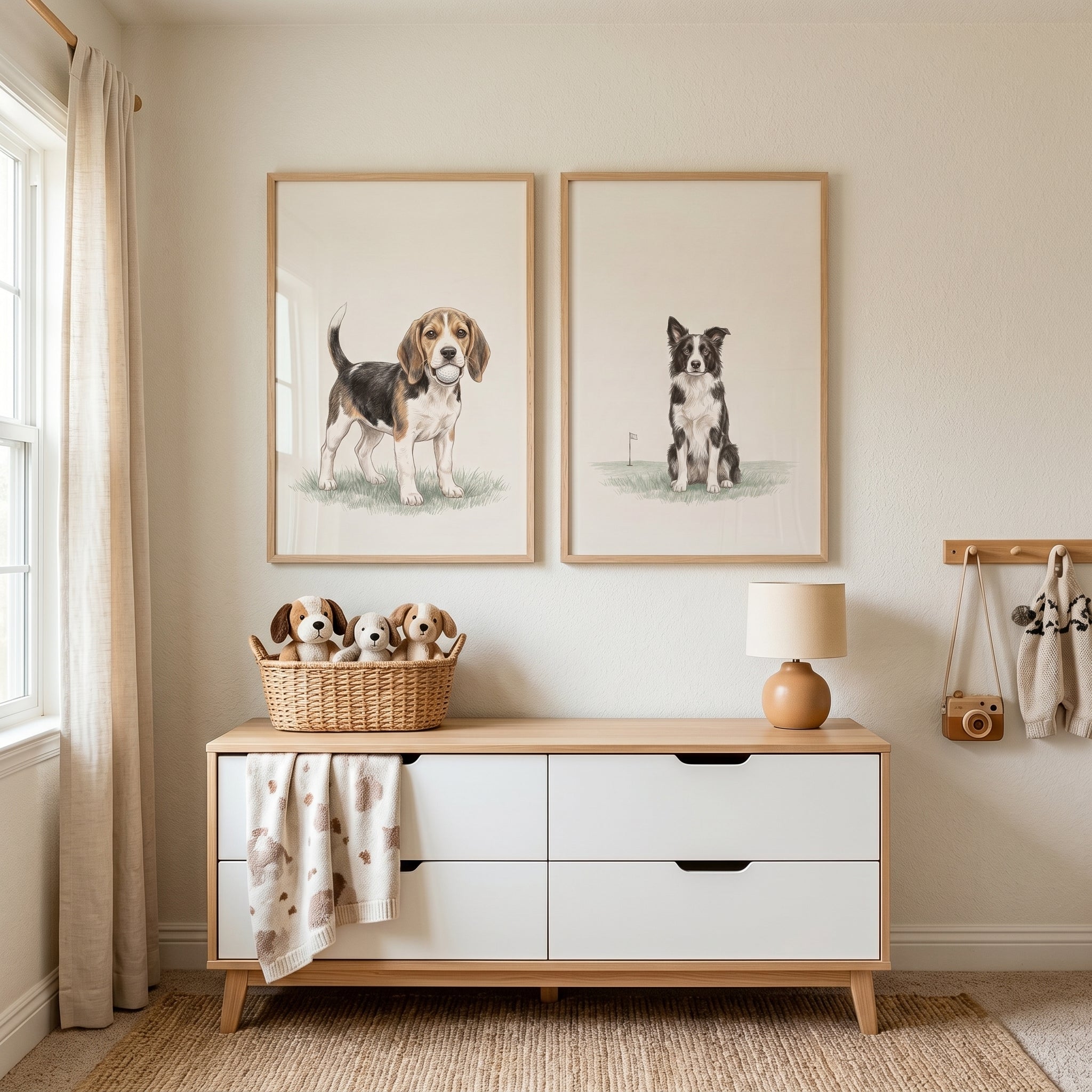 Polished Fairway Sporting Dogs Wall Art Set of 2 - Golfing Pup Pair