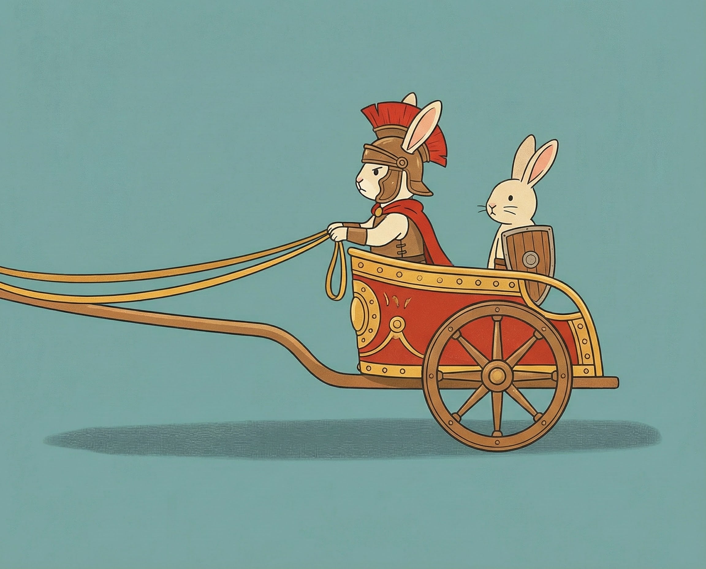 Grand Adventure Bunnies - Rabbits Framed Wall Art for Nursery, Playroom or Kids Bedrooms