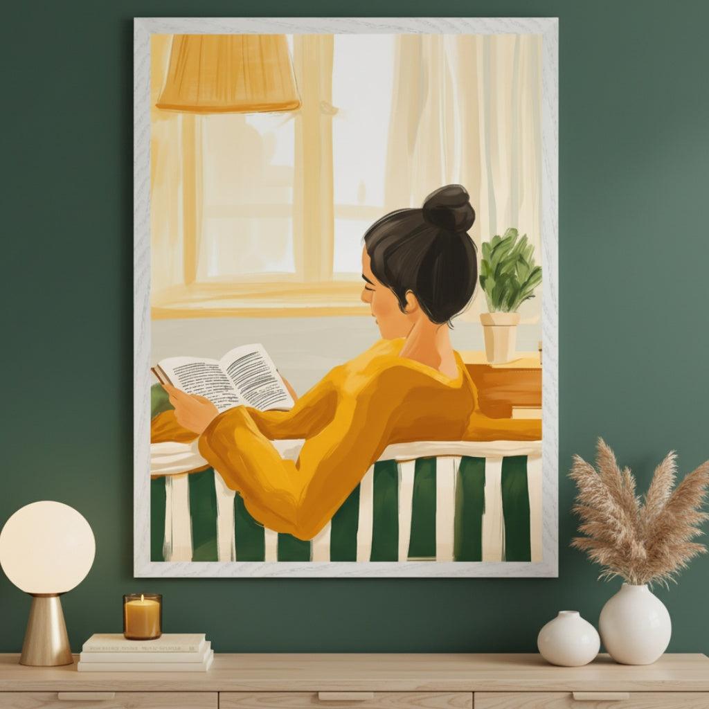 Comforting Pages - Reading Wall Art for Living Room, Bedroom or Office