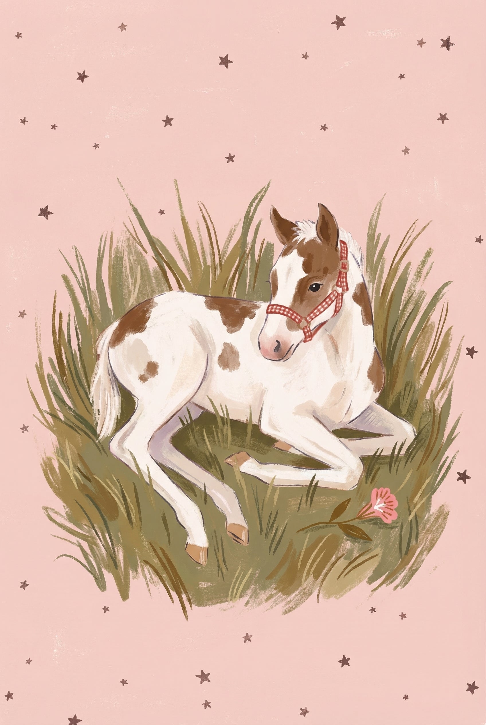 Resting Spotted Foal Wall Art - Spotted Foal Rest