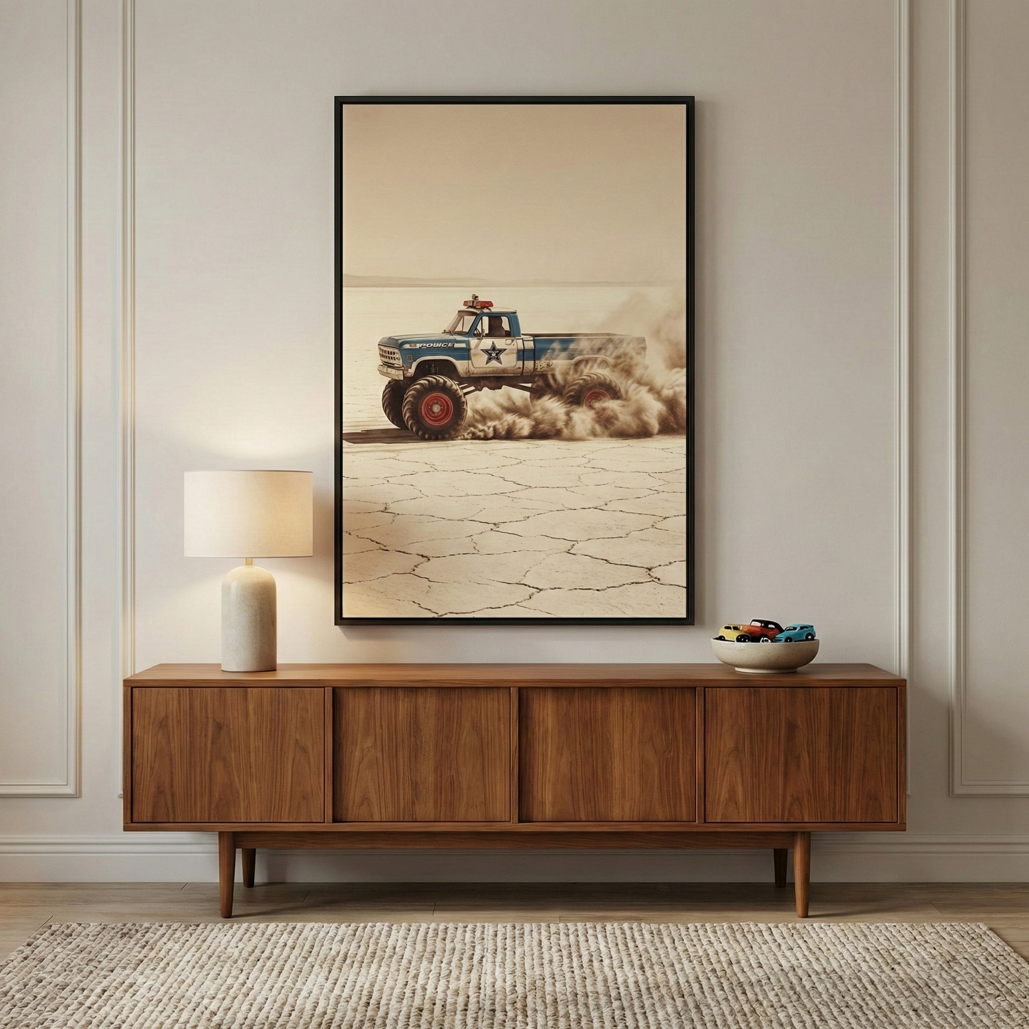 Monster Truck Framed Wall Art | Modern Home Decor