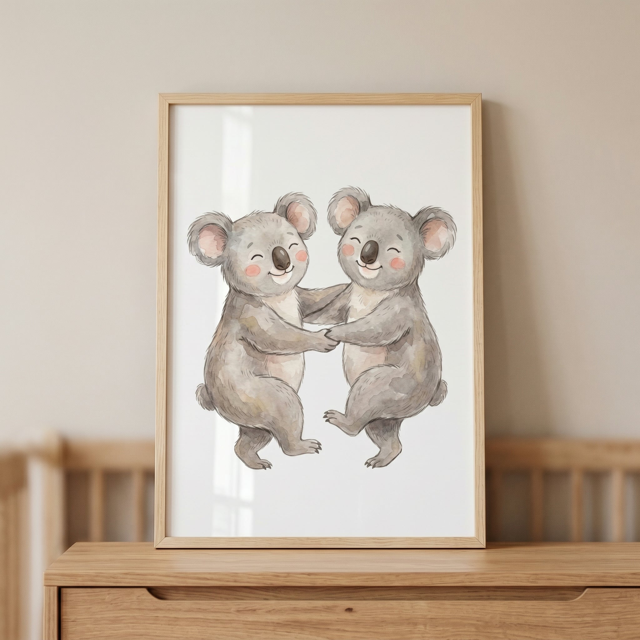 Rosy Cheek Dancing Koala Wall Art - Dancing Koala Friends