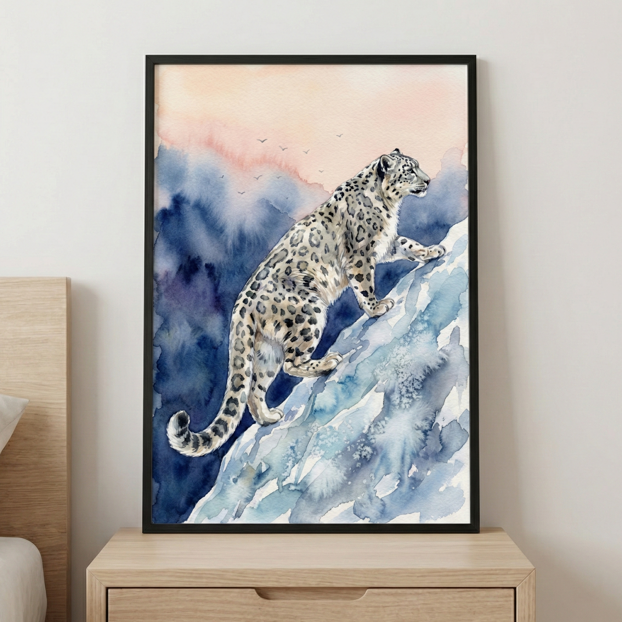 Snow Leopard Print - Mountain Ghost Ascent