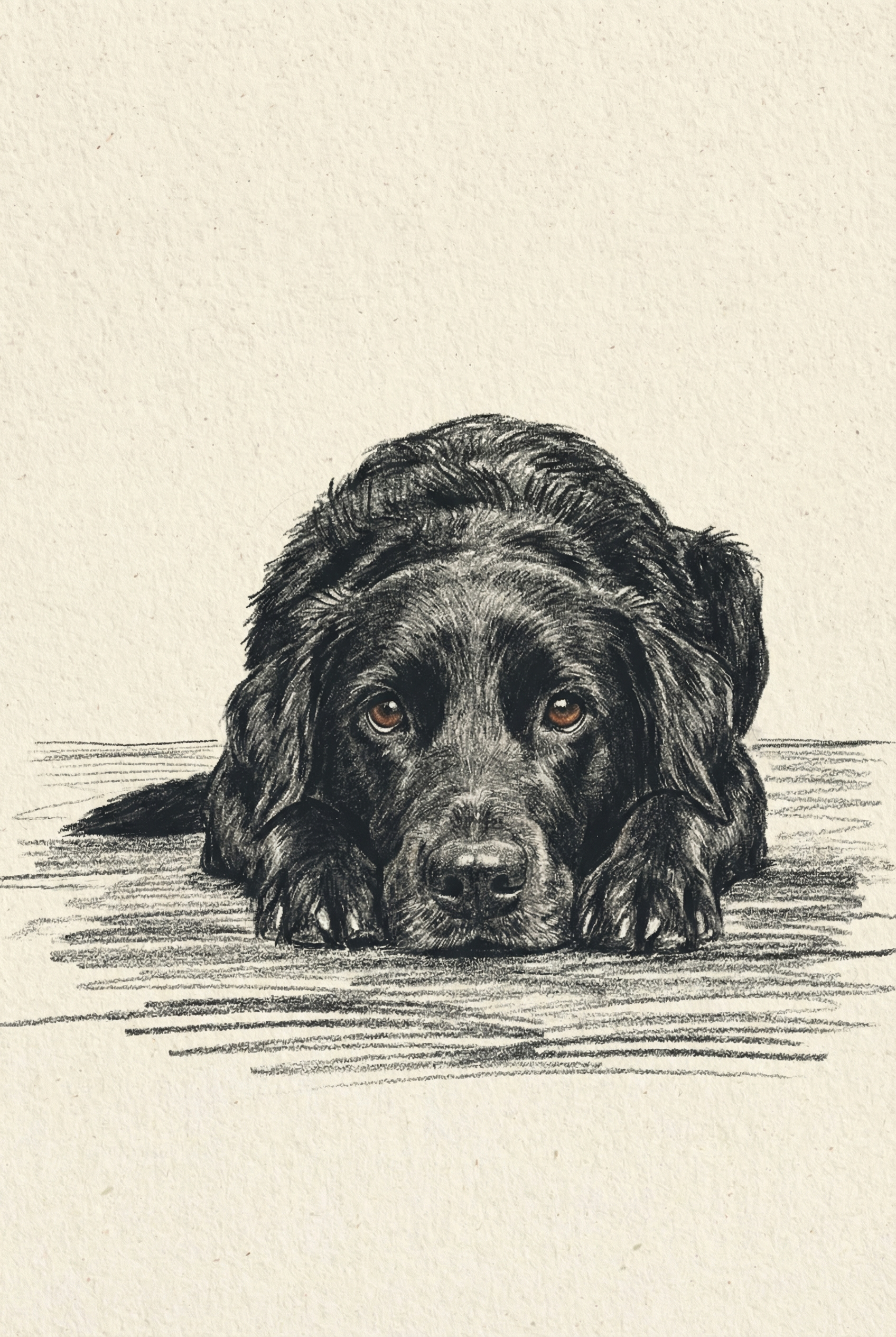 Soulful Eyes Black Lab Wall Art - Soulful Canine Eyes
