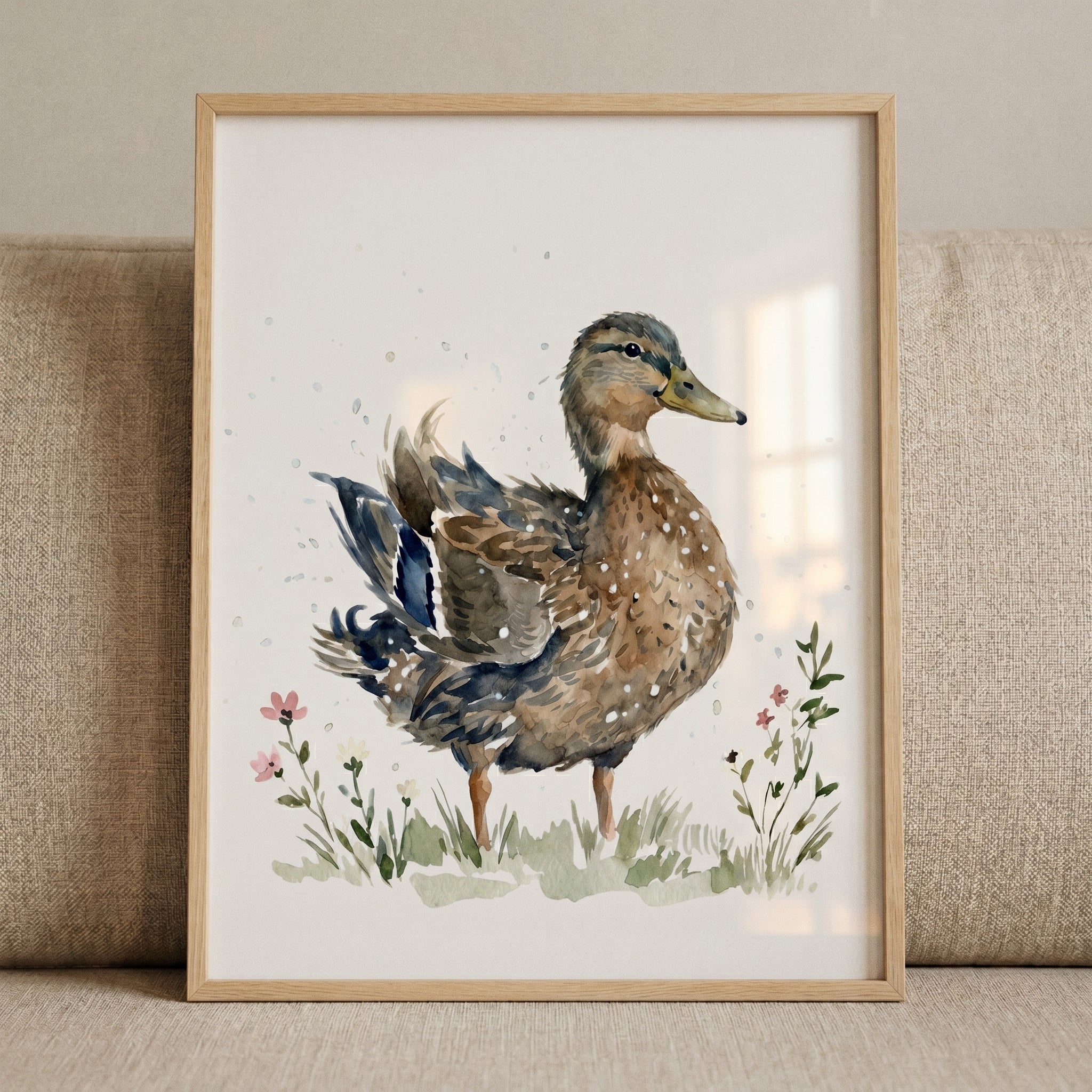 Splatter Mallard Duck Wall Art - Gentle Meadow Mallard