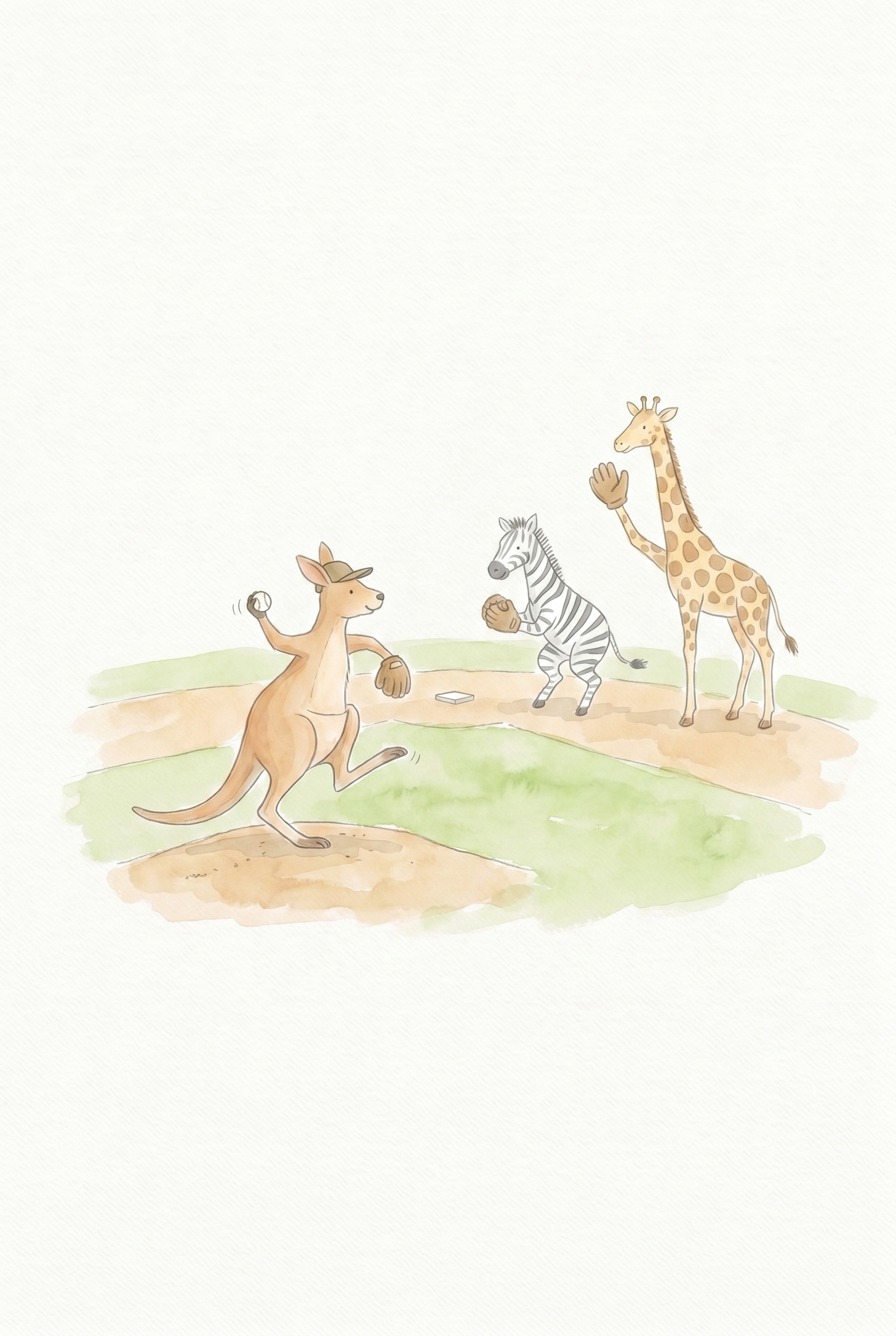 Sports Team Safari Animals Artwork - Savannah Sports Day