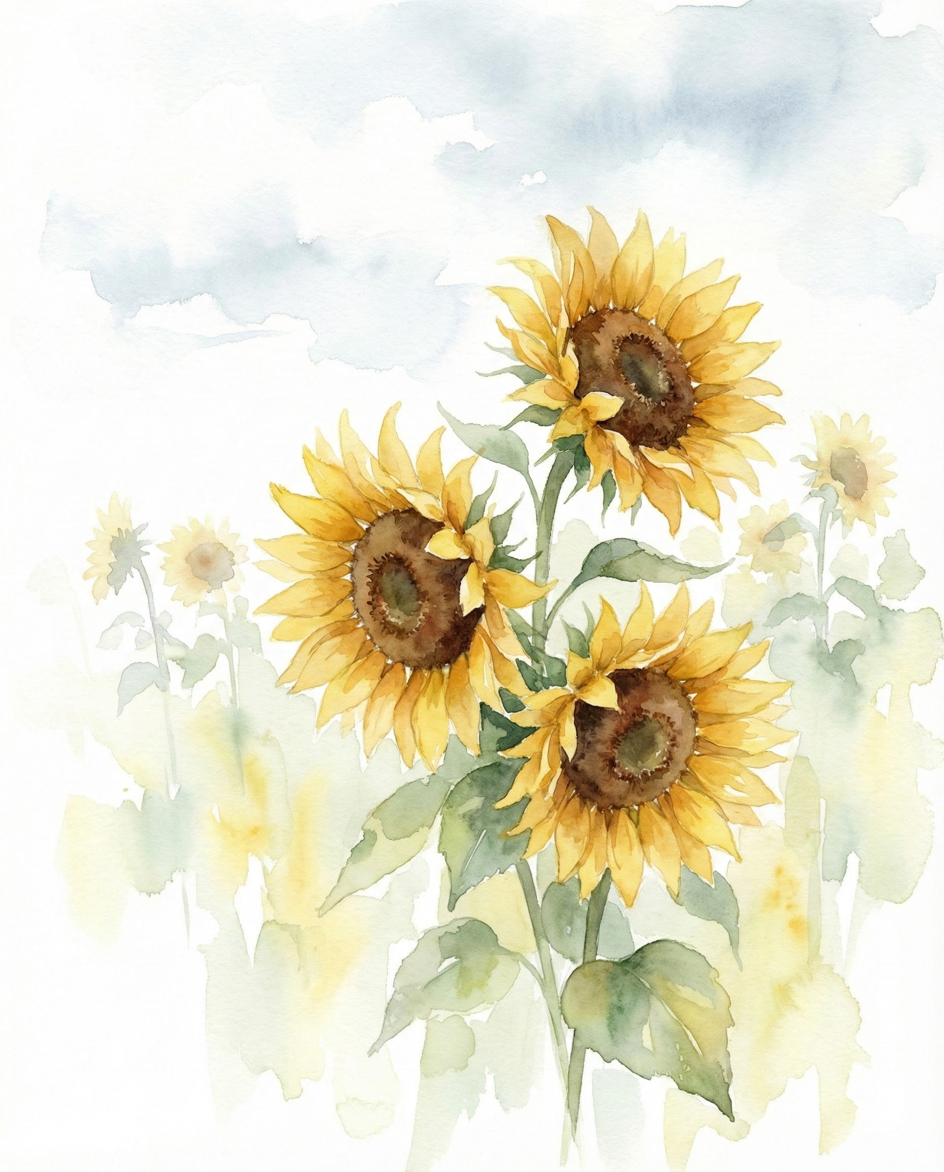 Summer Whisper - Sunflower Framed Wall Art for Living Room, Bedroom or Office