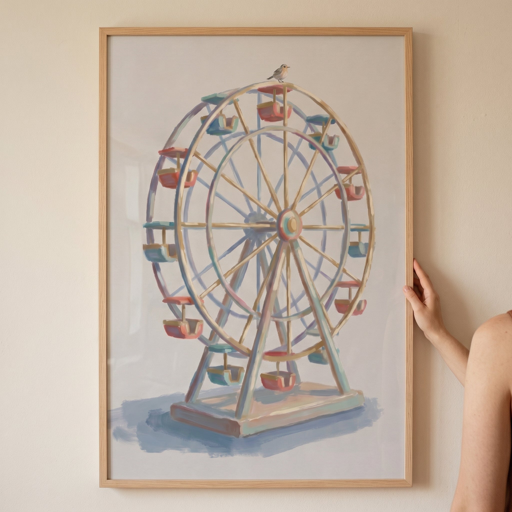 Vintage Carnival Ferris Wheel Wall Art - Miniature Ferris Wheel
