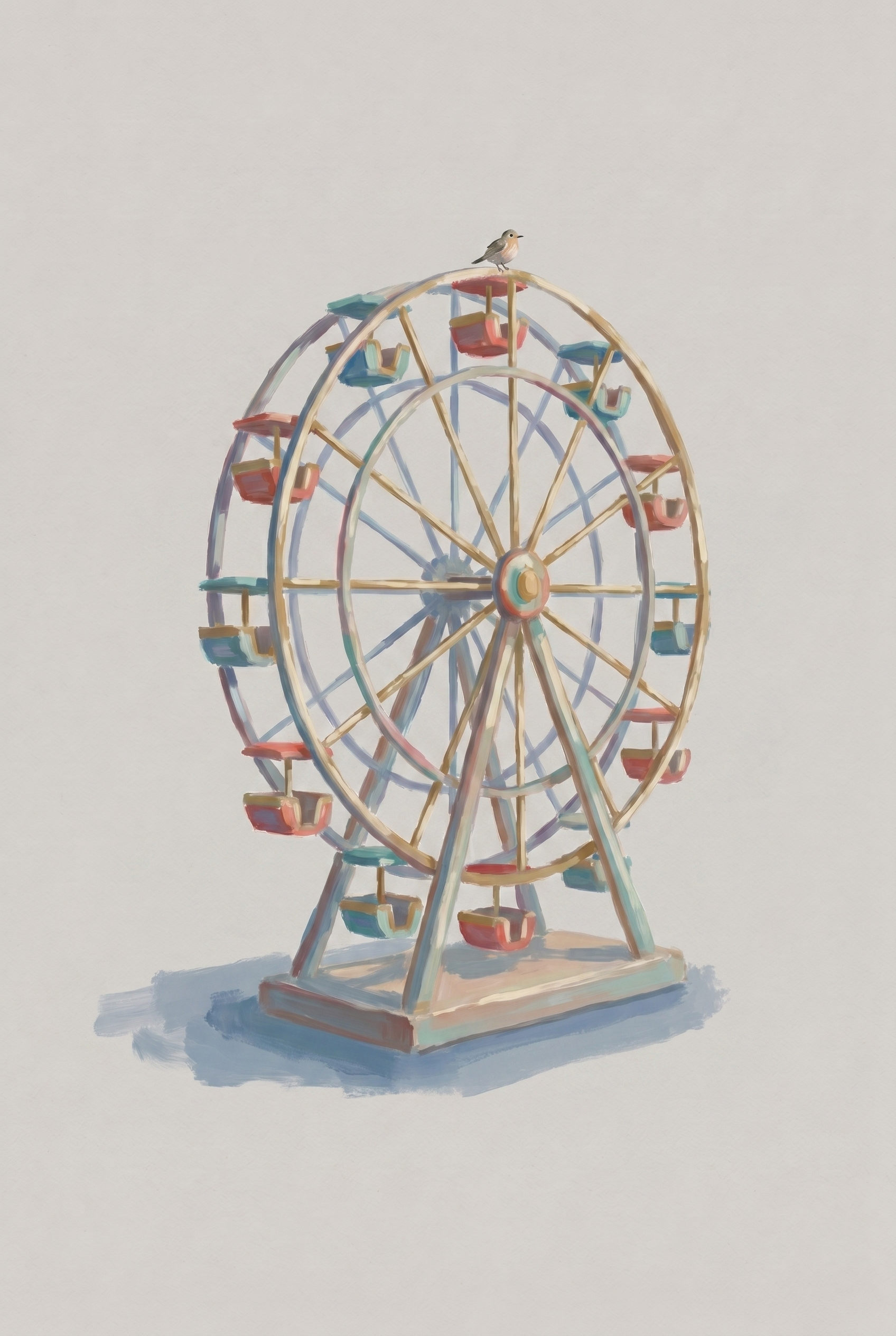 Vintage Carnival Ferris Wheel Wall Art - Miniature Ferris Wheel