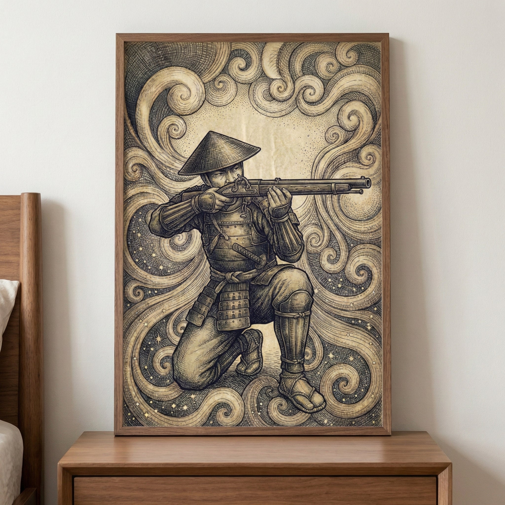 Ninja Framed Wall Art | Modern Home Decor by Teepee Joy