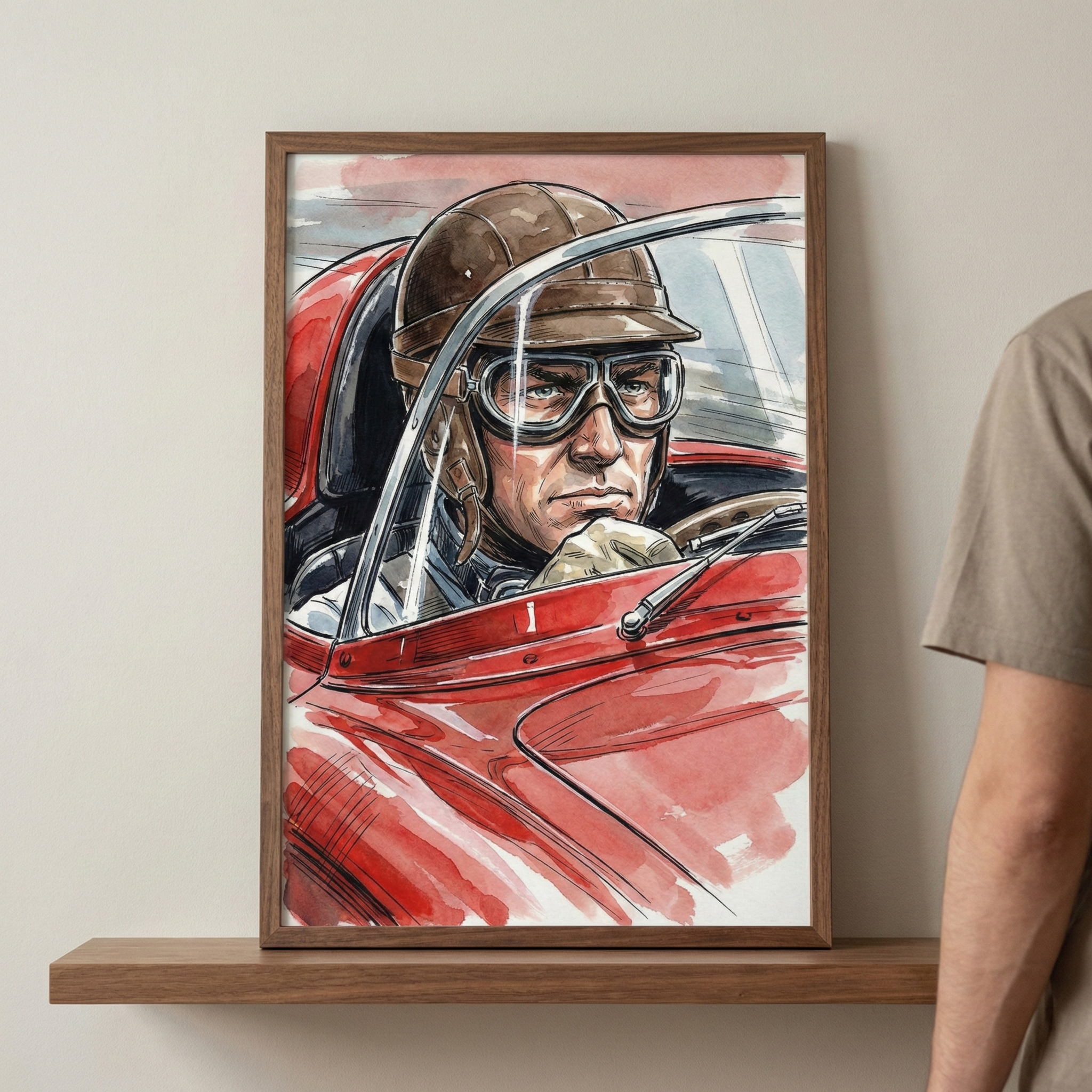 Vintage Racecar Wall Art - Vintage Speed Hero
