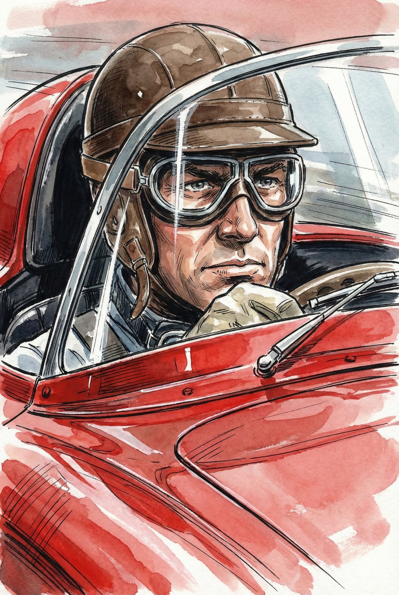 Vintage Racecar Wall Art - Vintage Speed Hero
