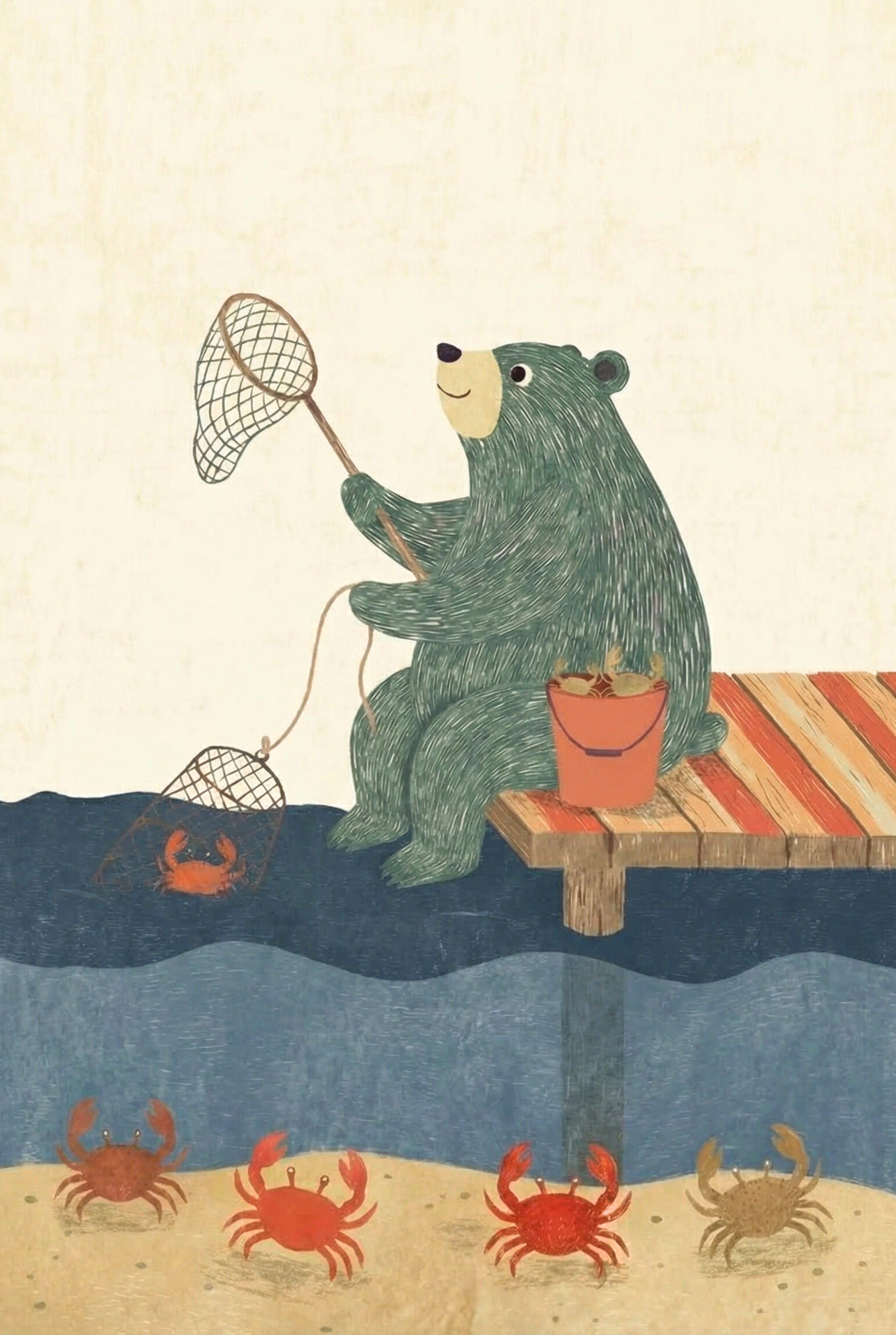 Bear Crabbing Wall Art - Bear Crabbing Day