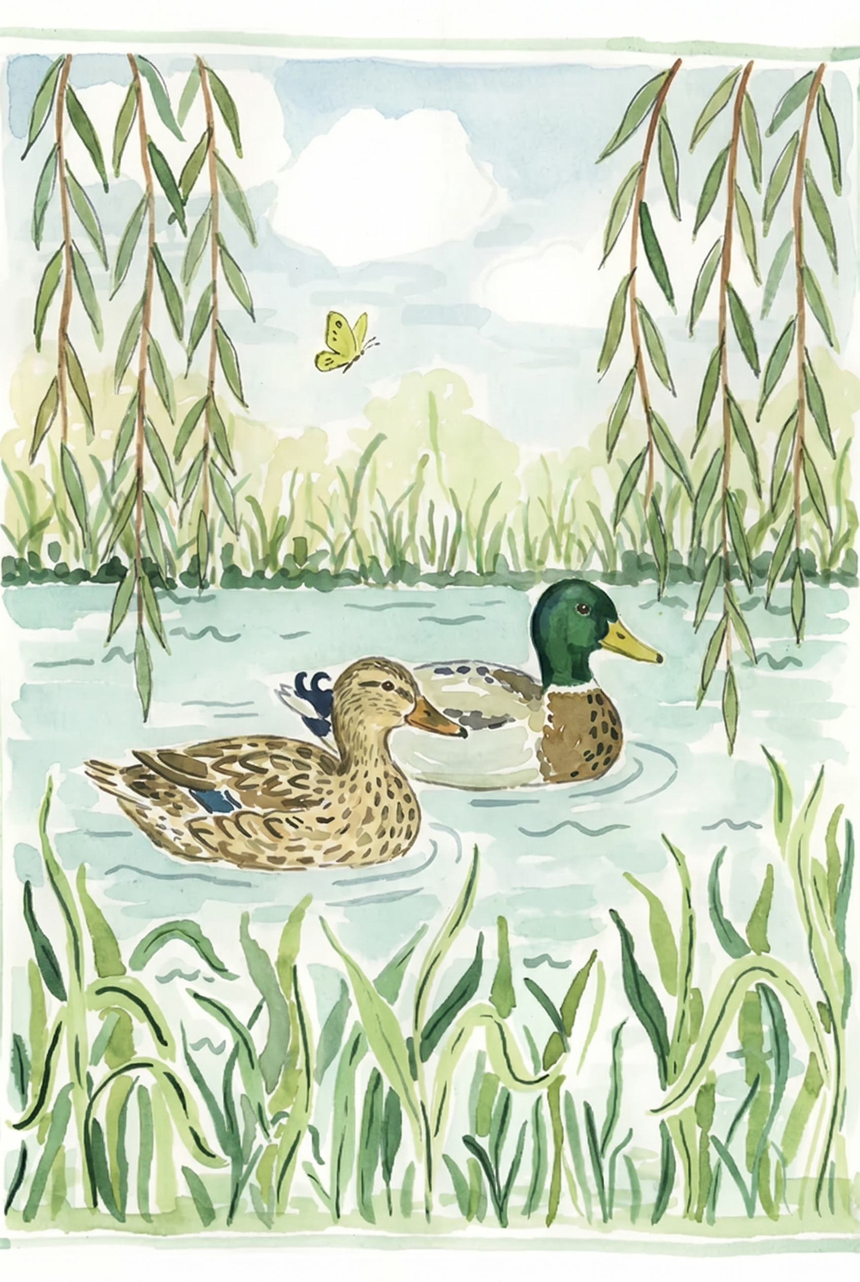 Willow Pond Duck Wall Art - Willow Pond Ducks