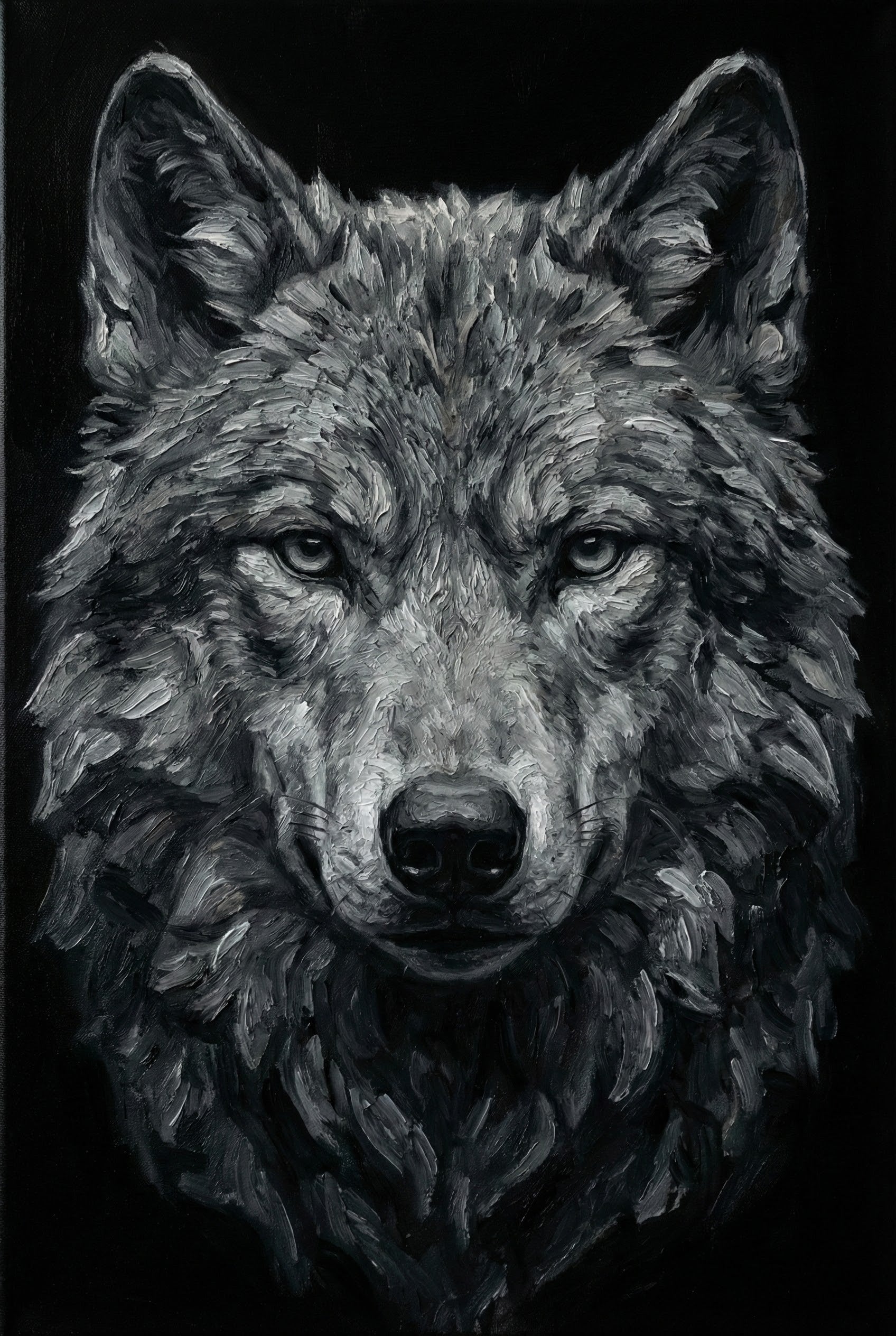 Wolf Spirit - Wolf Framed Wall Art for Living Room, Bedroom or Office