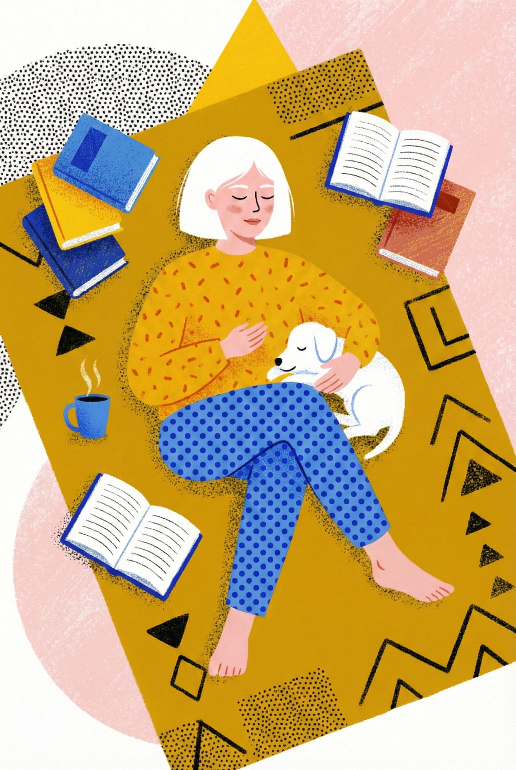 Woman Reading Cozy Home Wall Art - Cozy Reading Time